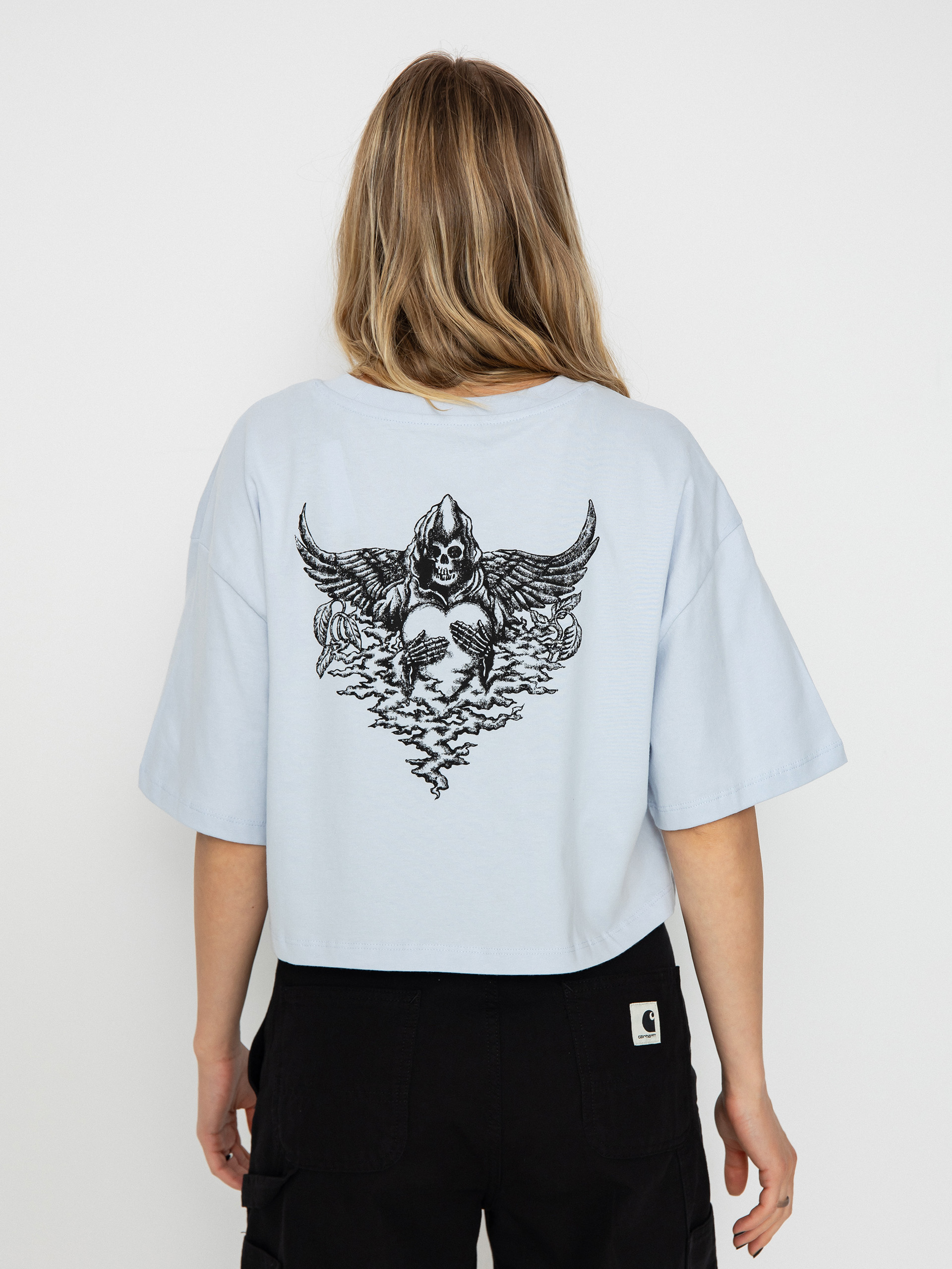 Тениска Vans Vexed Relax Crop Wmn (halogen blue)