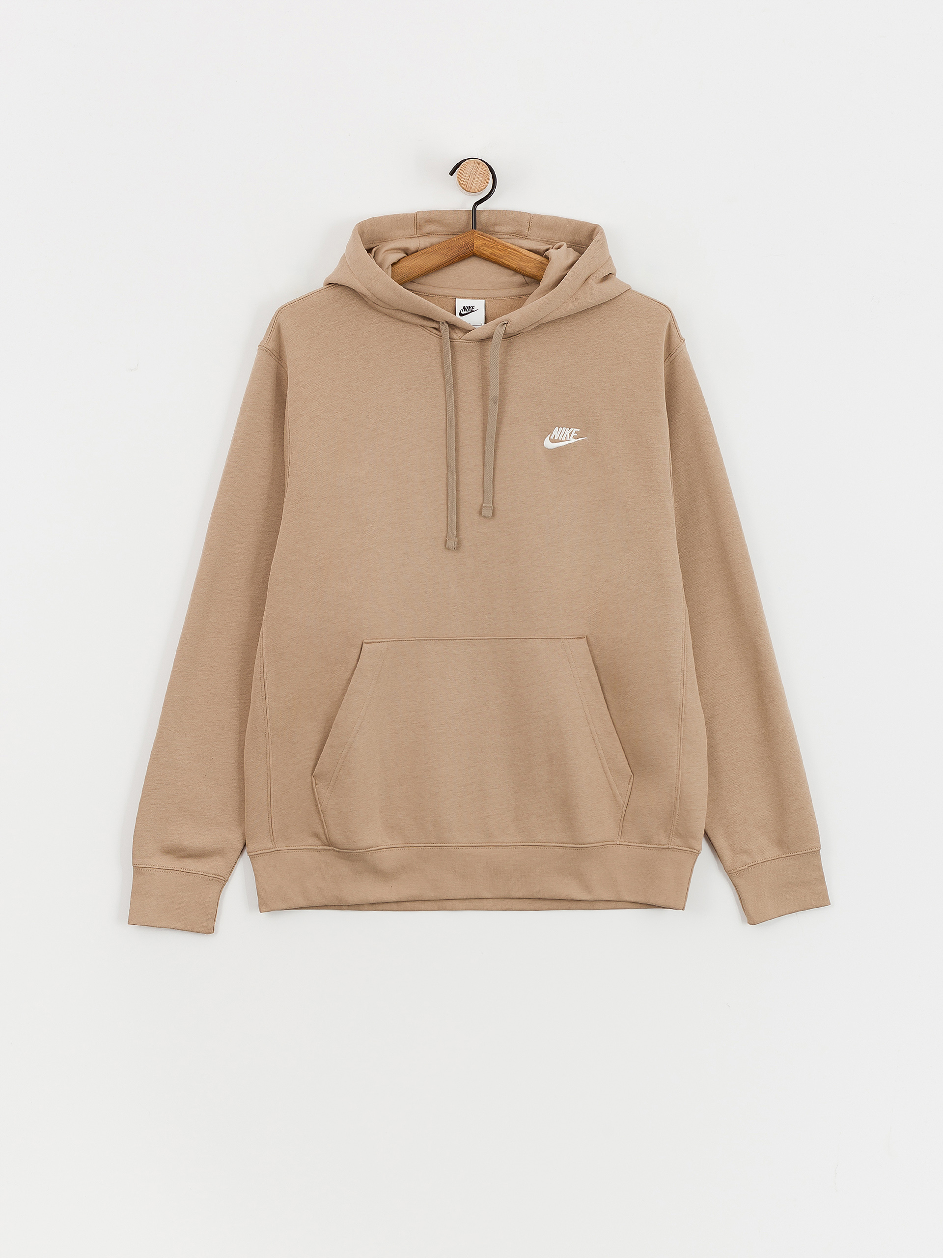 Суитшърт с качулка Nike SB Club HD (khaki/khaki/white)