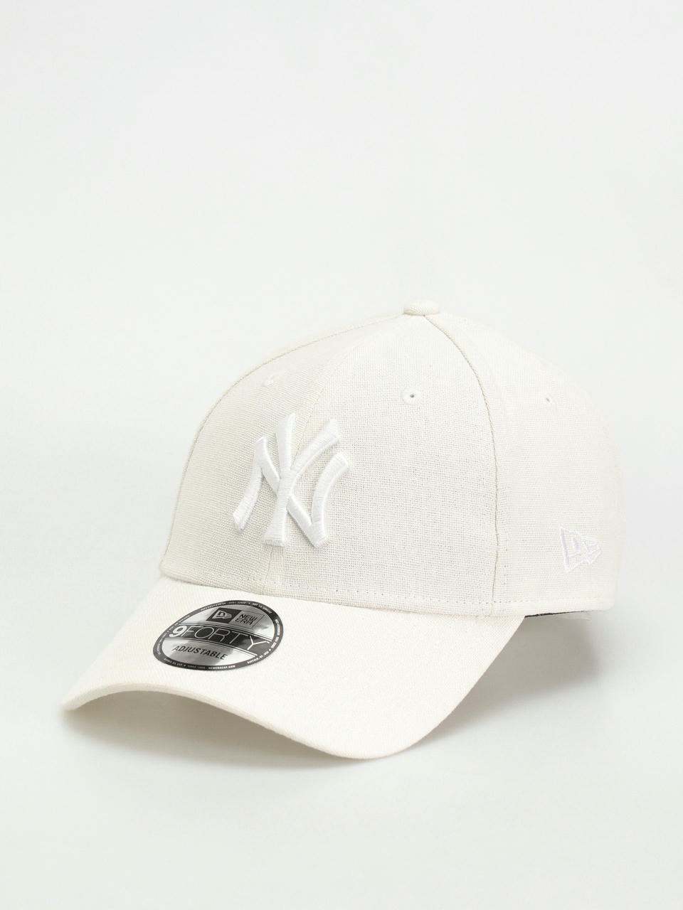 Шапка с козирка New Era Linen 9Forty New York Yankess (white/white)