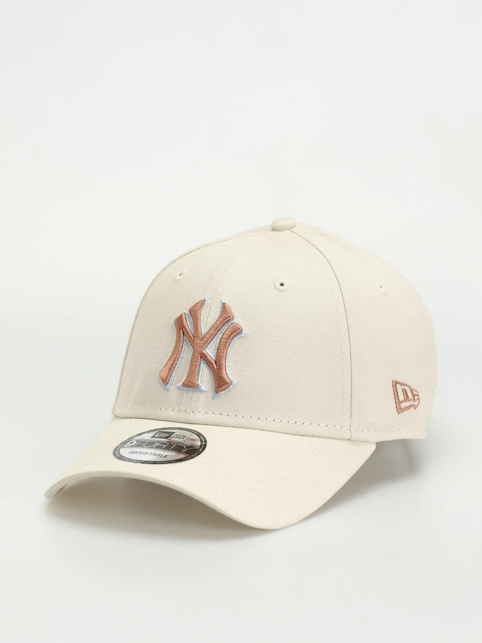 Шапка с козирка New Era MLB Patch 9Forty New York Yankees (beige)