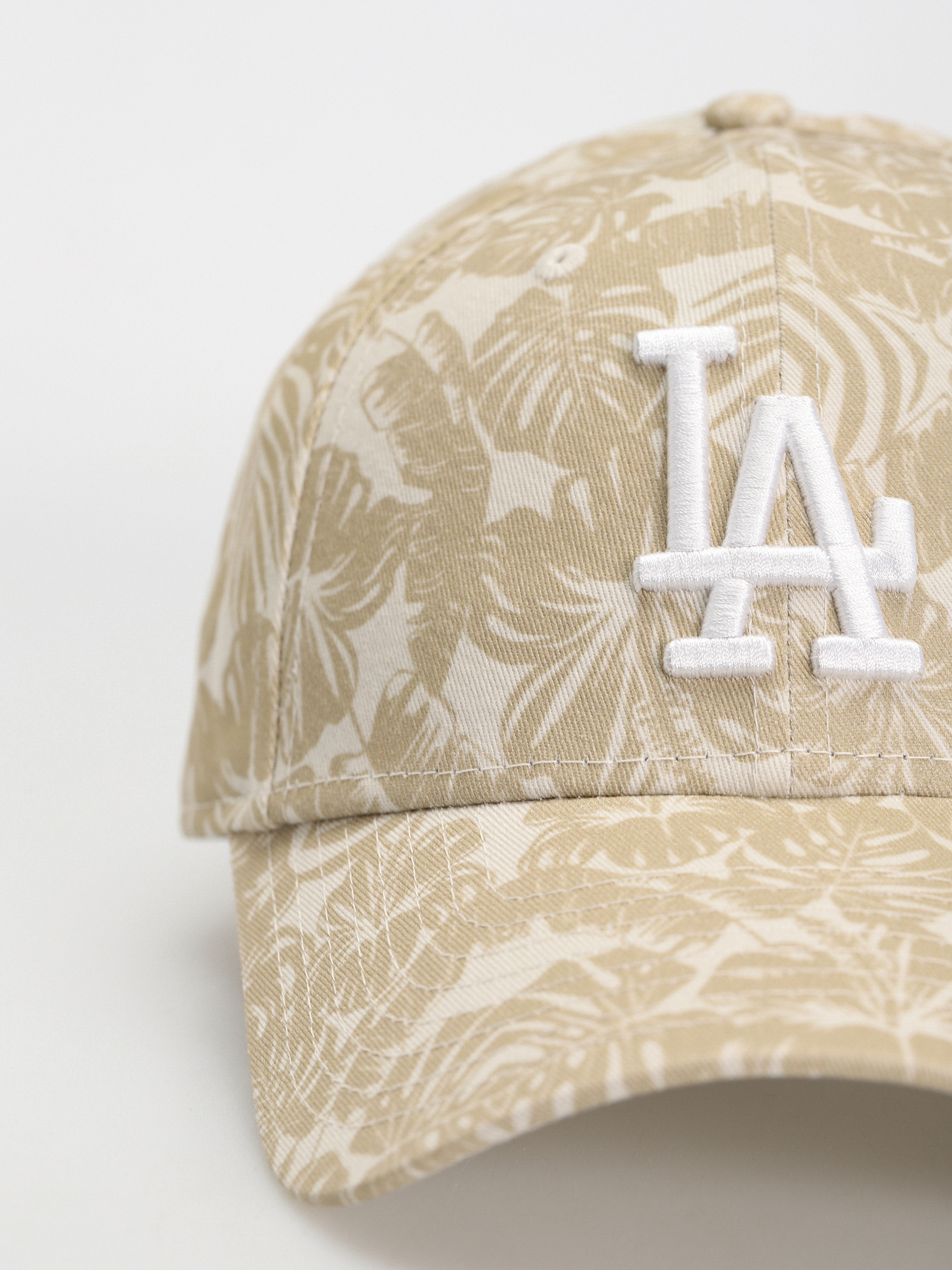 Шапка с козирка New Era MLB Summer AOP 9Forty Los Angeles Dodgers (ivory/brown)