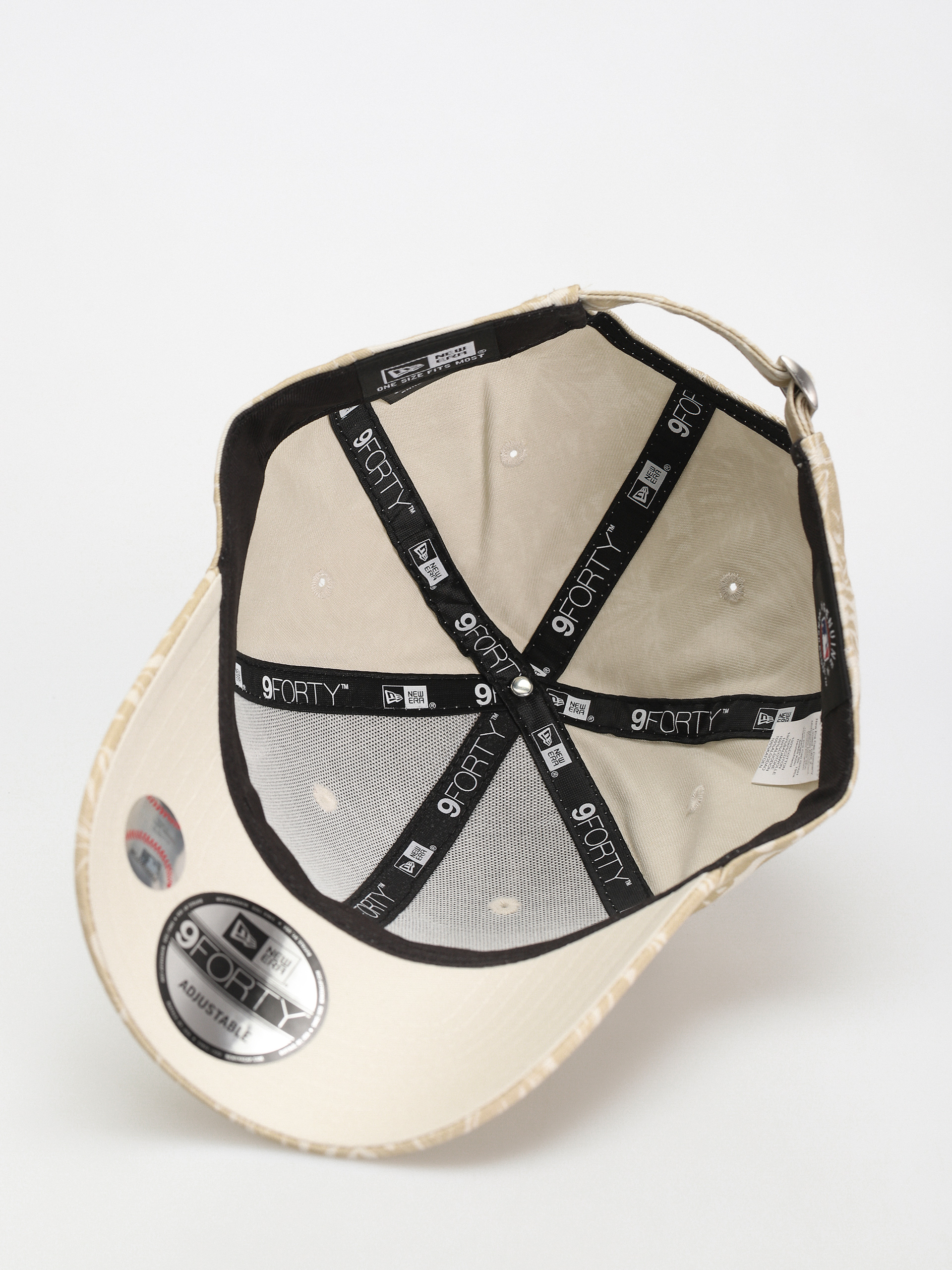 Шапка с козирка New Era MLB Summer AOP 9Forty Los Angeles Dodgers (ivory/brown)