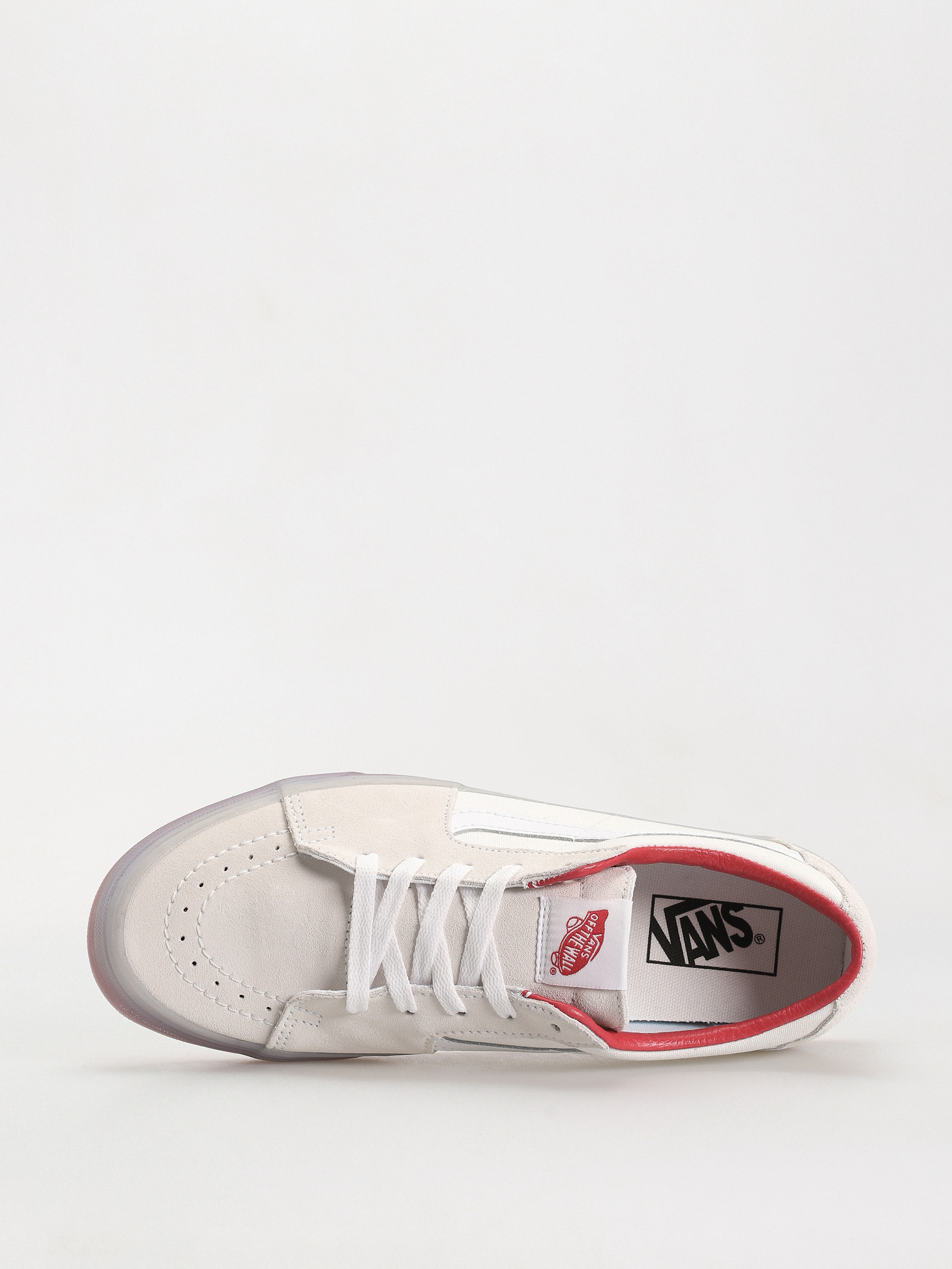 Обувки Vans Sk8 Low (translucent sidewall white/red)
