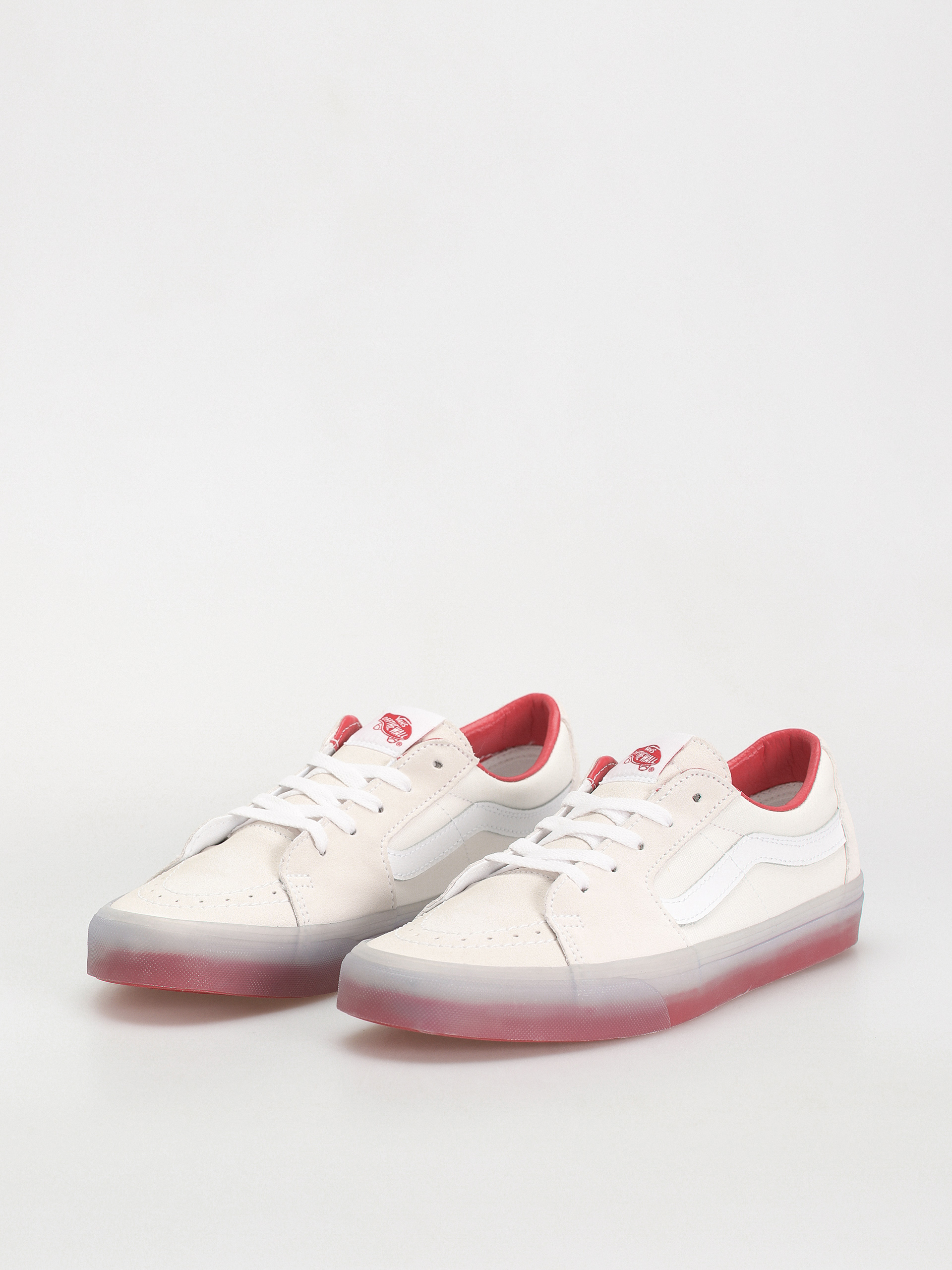Обувки Vans Sk8 Low (translucent sidewall white/red)