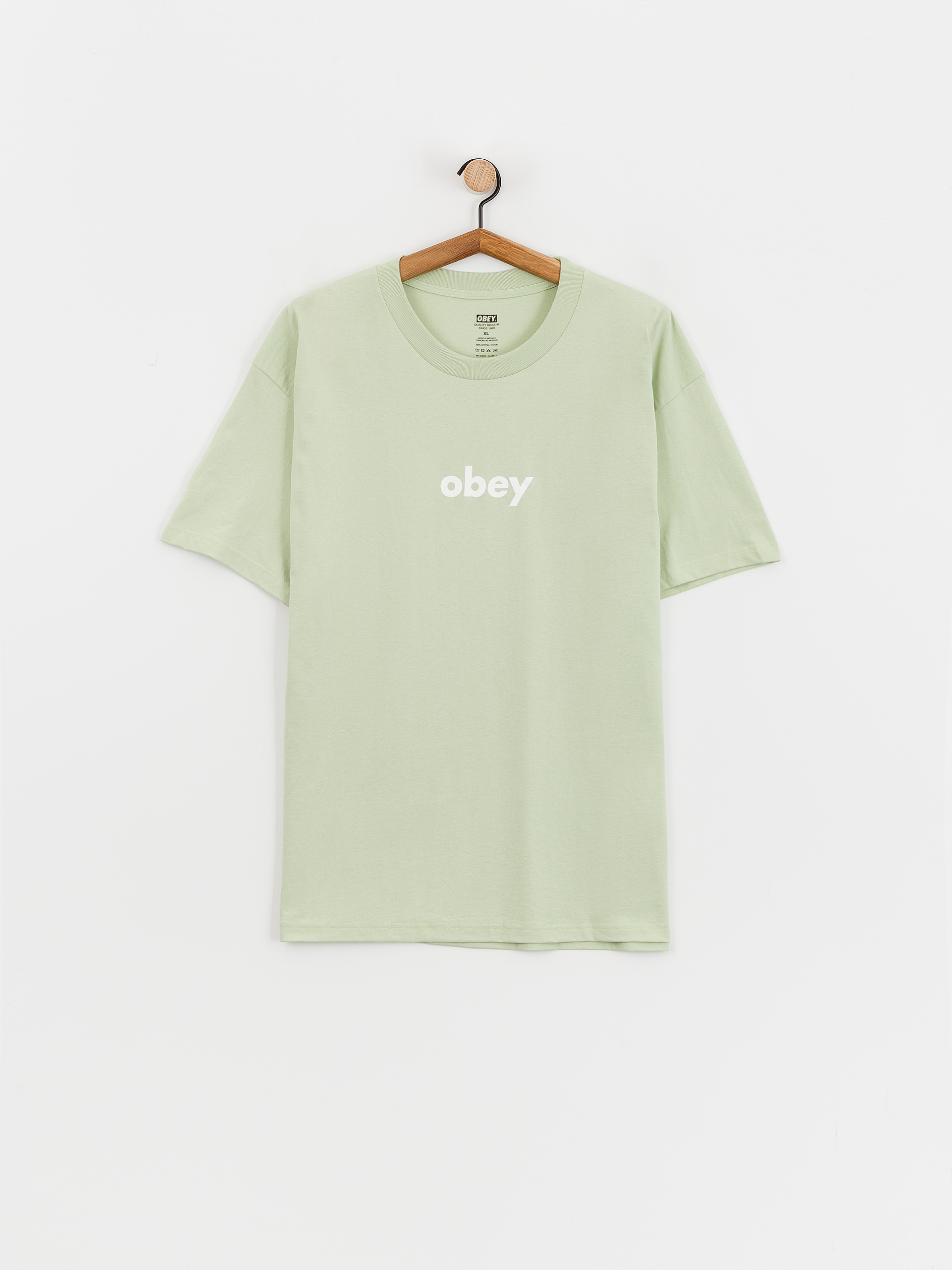 Тениска OBEY Lower Case 2 (cucumber)