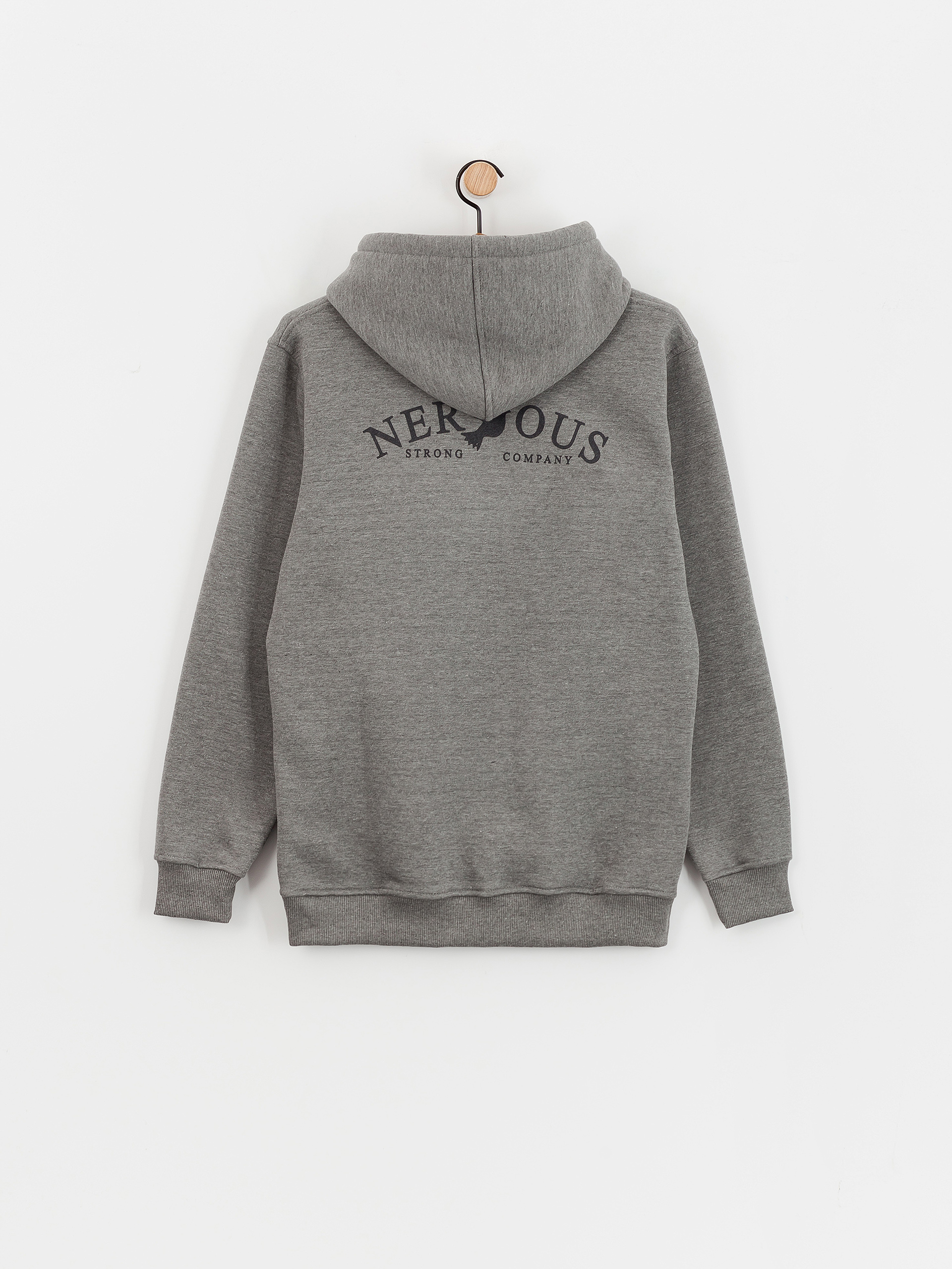 Суитшърт с качулка Nervous Small Classic Arc HD (light heather)