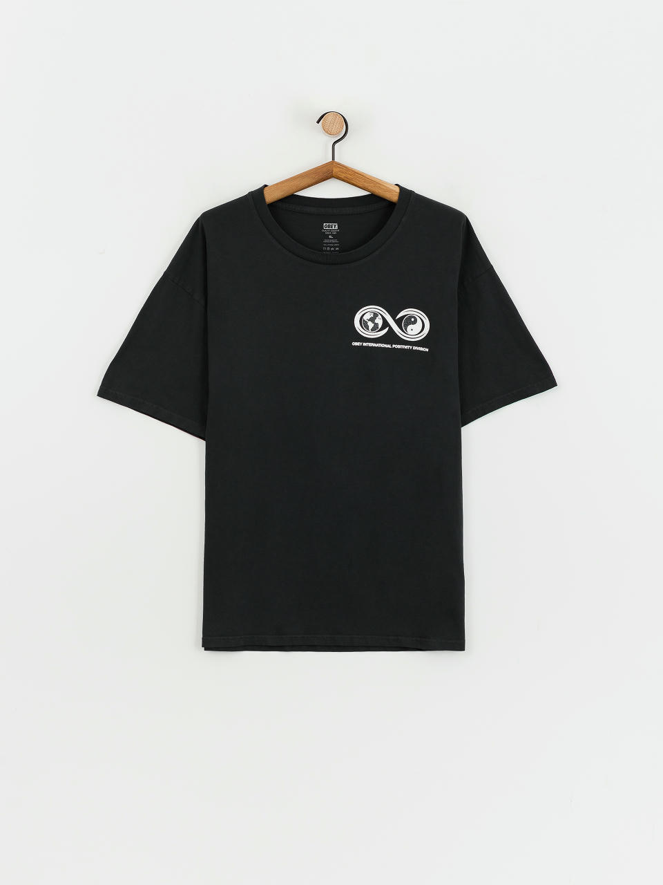 Тениска OBEY Life Sentence (pigment vintage black)