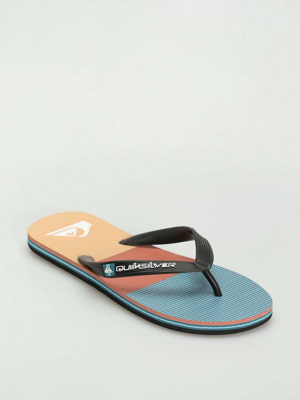 Джапанки Quiksilver Molokai Stripe (black/orange/orange)