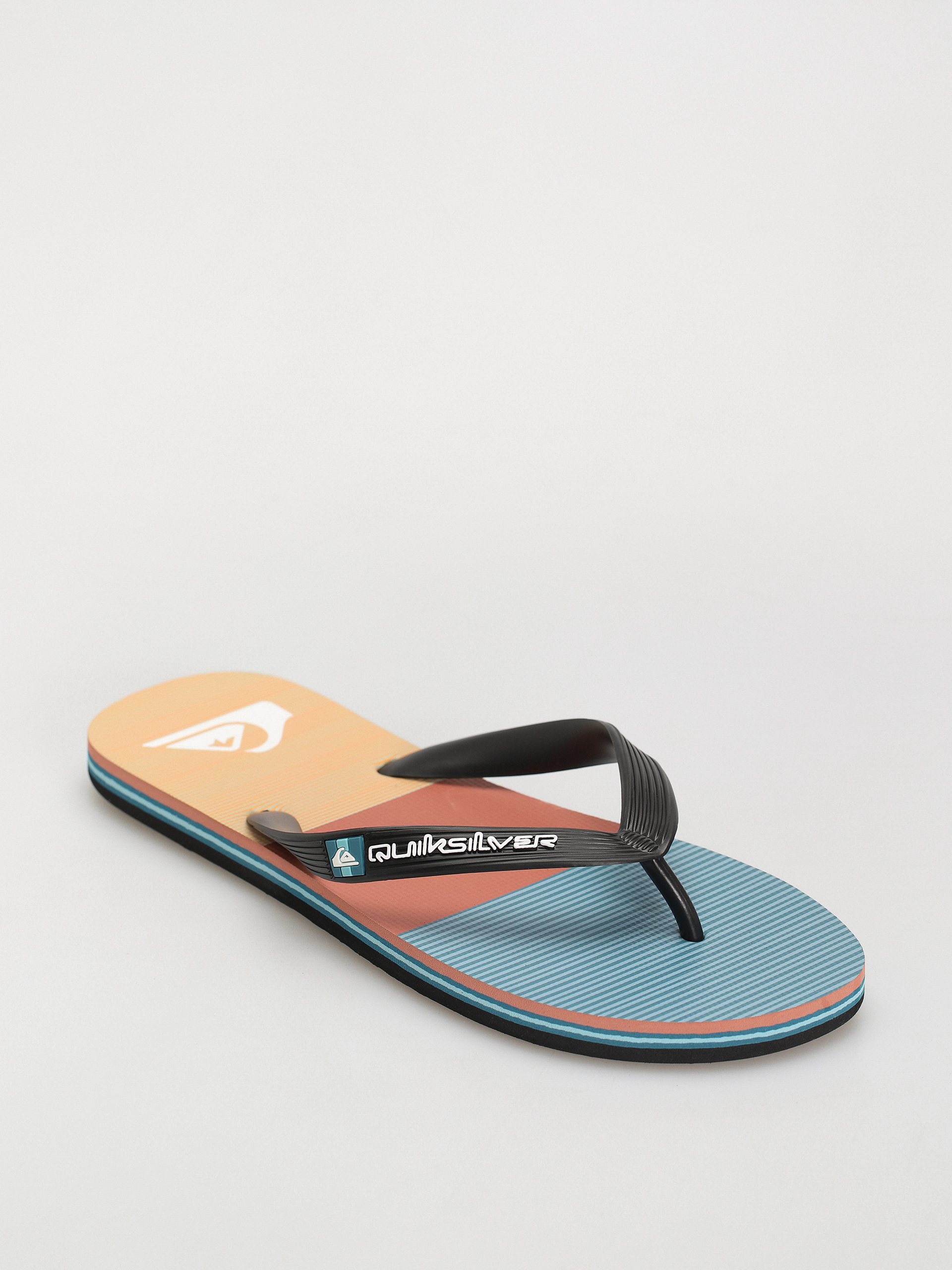 Джапанки Quiksilver Molokai Stripe (black/orange/orange)