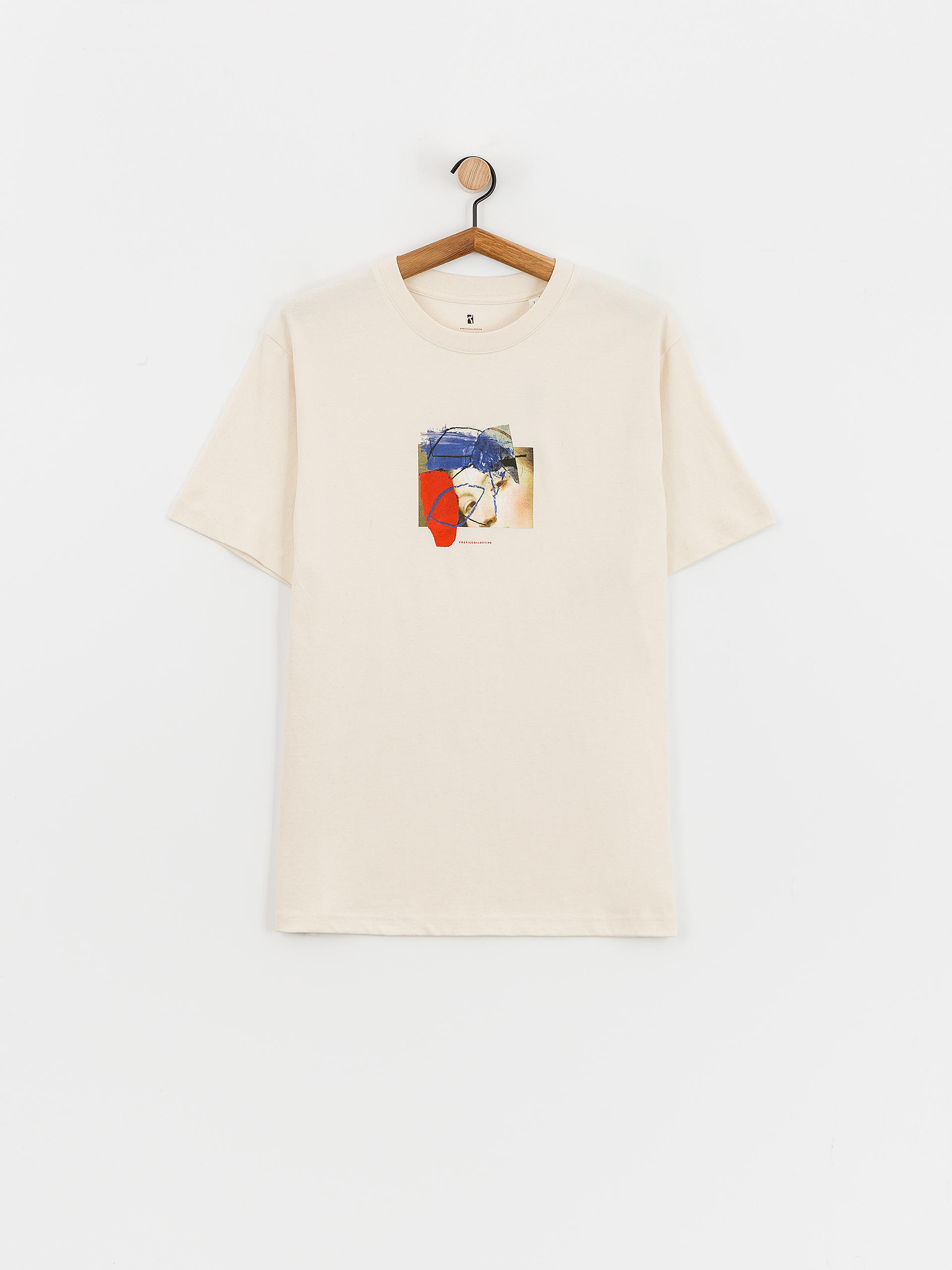 Тениска Poetic Collective Half on Half (off white)