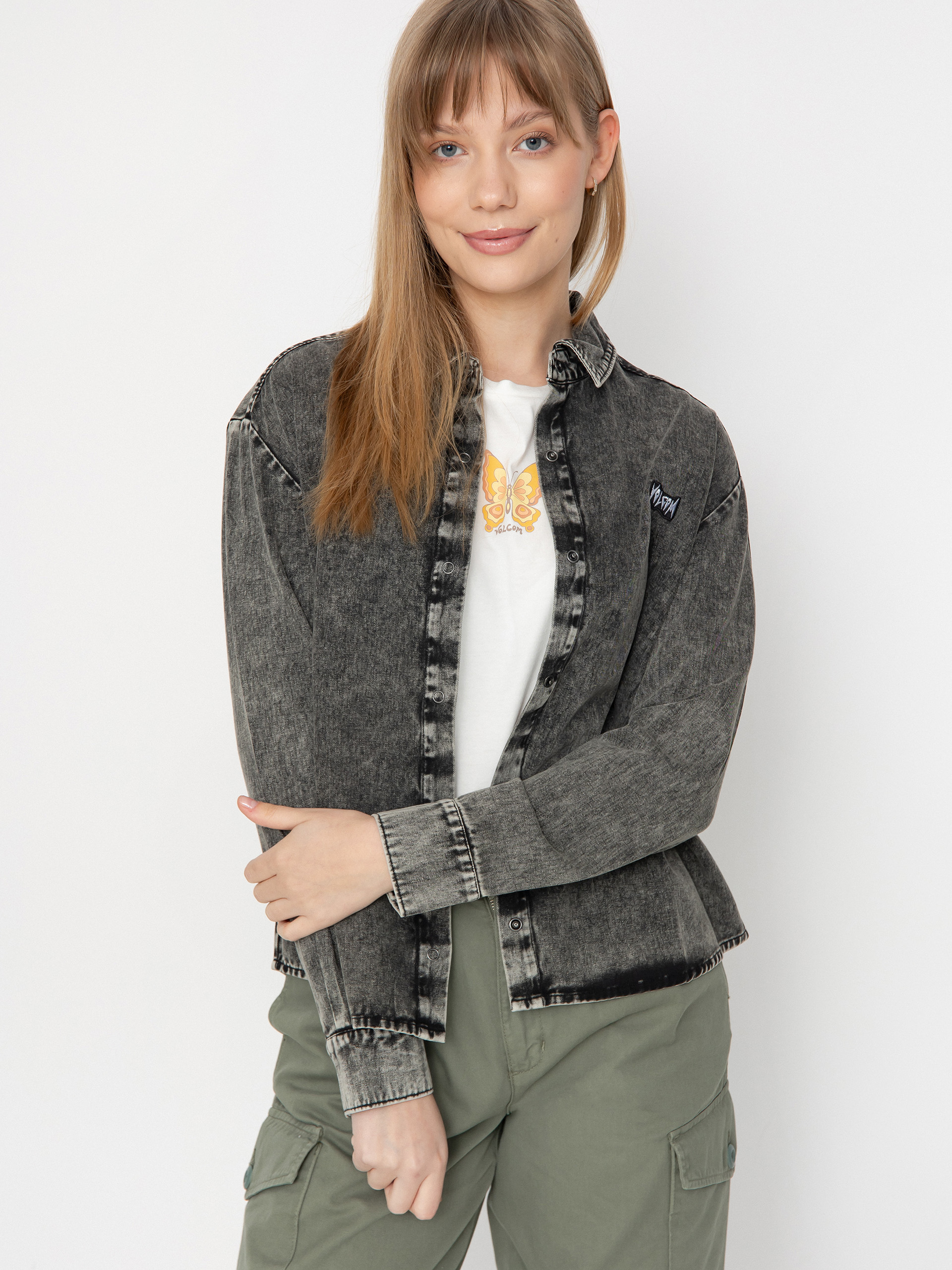 Блузи Volcom Asphalt Shirt Ls Wmn (black)