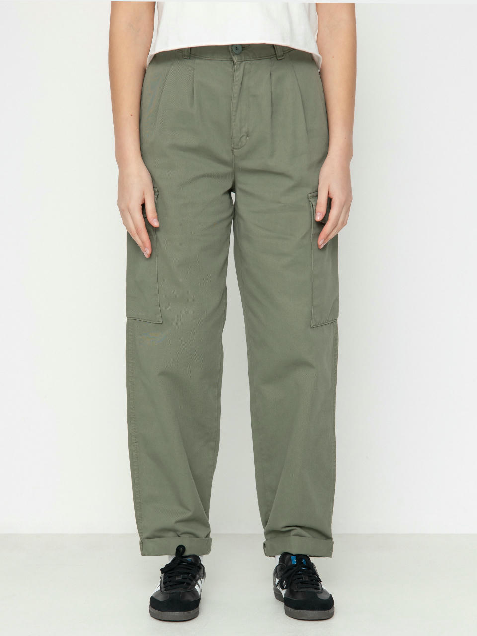 Панталони Carhartt WIP Collins Wmn (park)