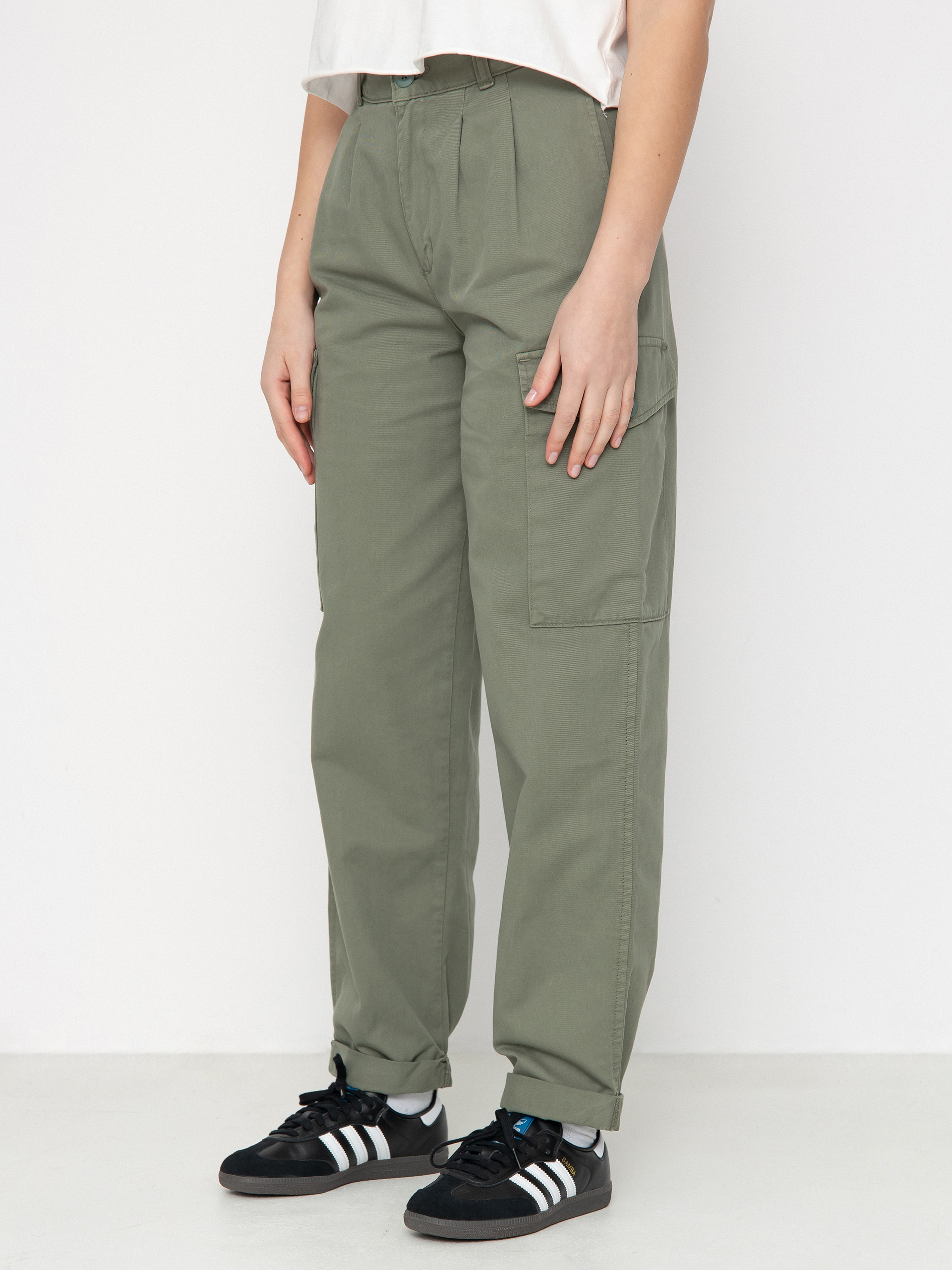 Панталони Carhartt WIP Collins Wmn (park)