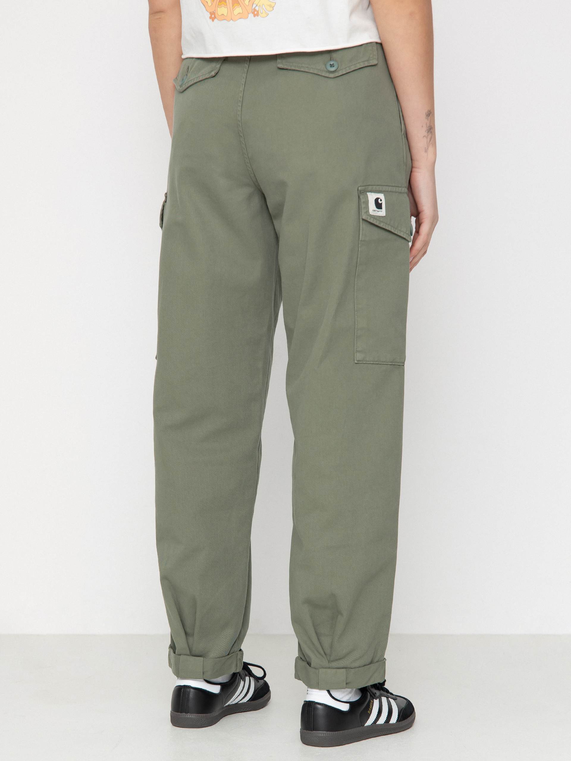 Панталони Carhartt WIP Collins Wmn (park)