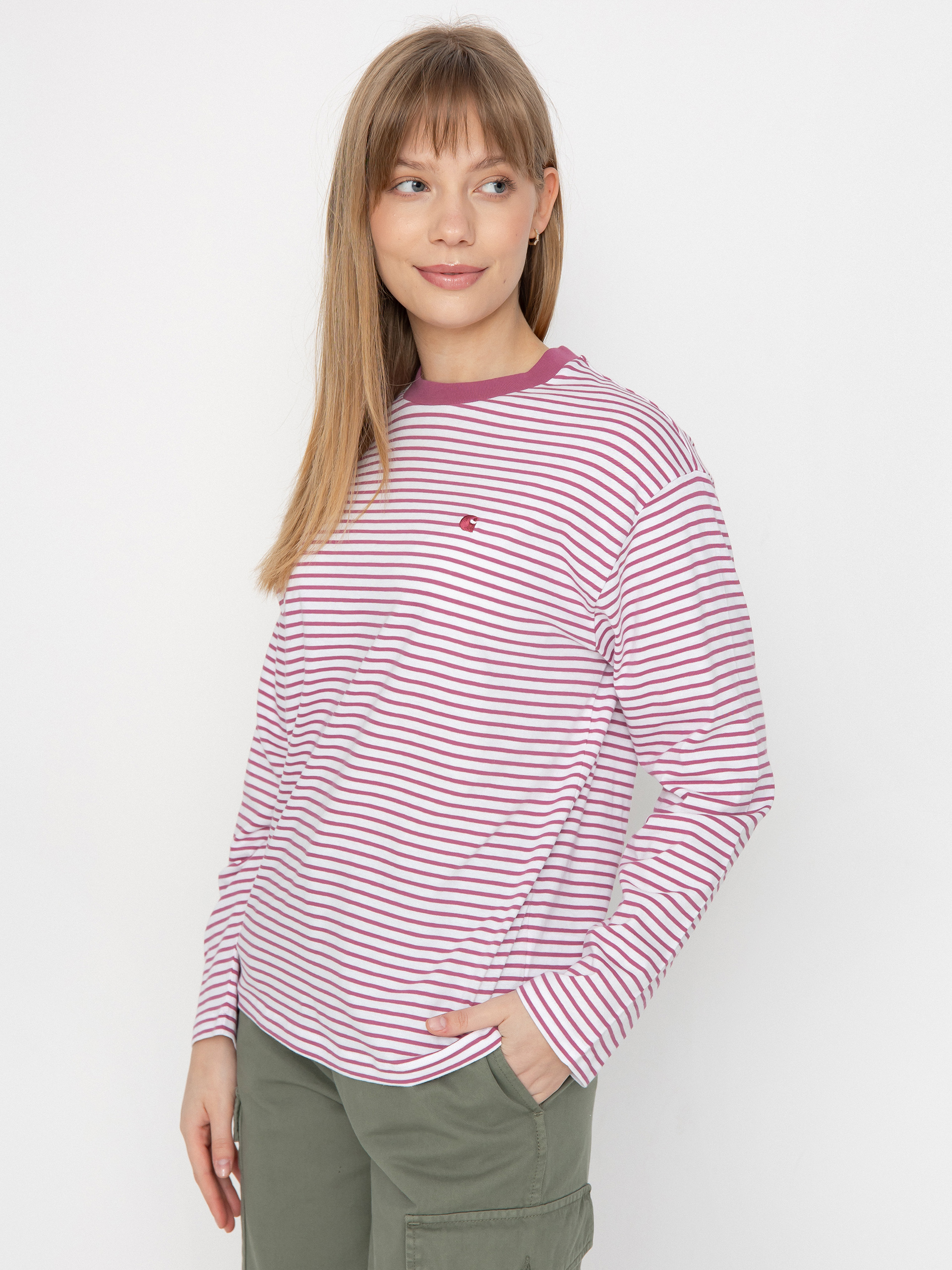 Блузи Carhartt WIP Coleen Wmn (coleen stripe/white/magenta)