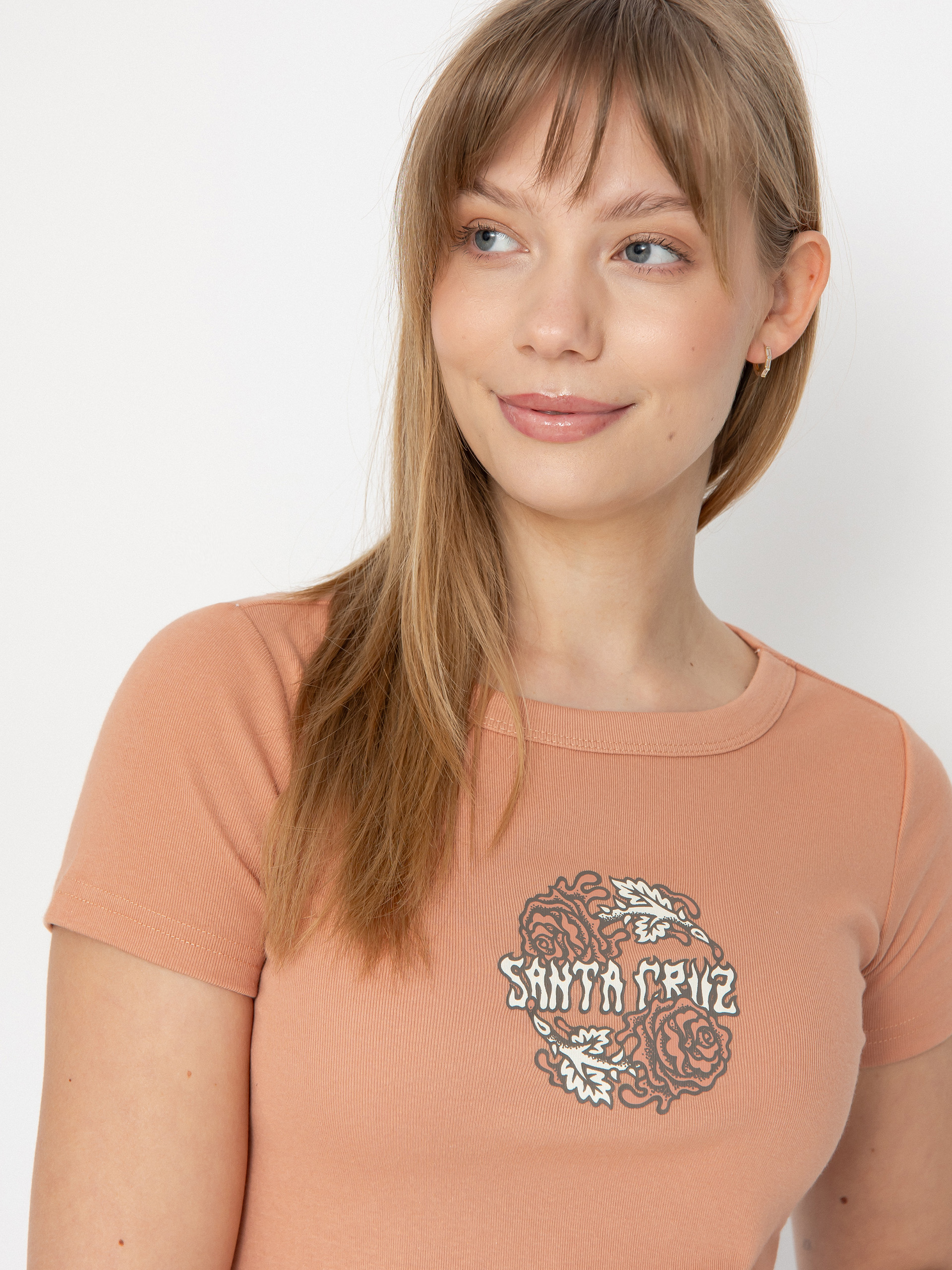 Тениска Santa Cruz Dressen Rose Crew Two Front Wmn (clay)