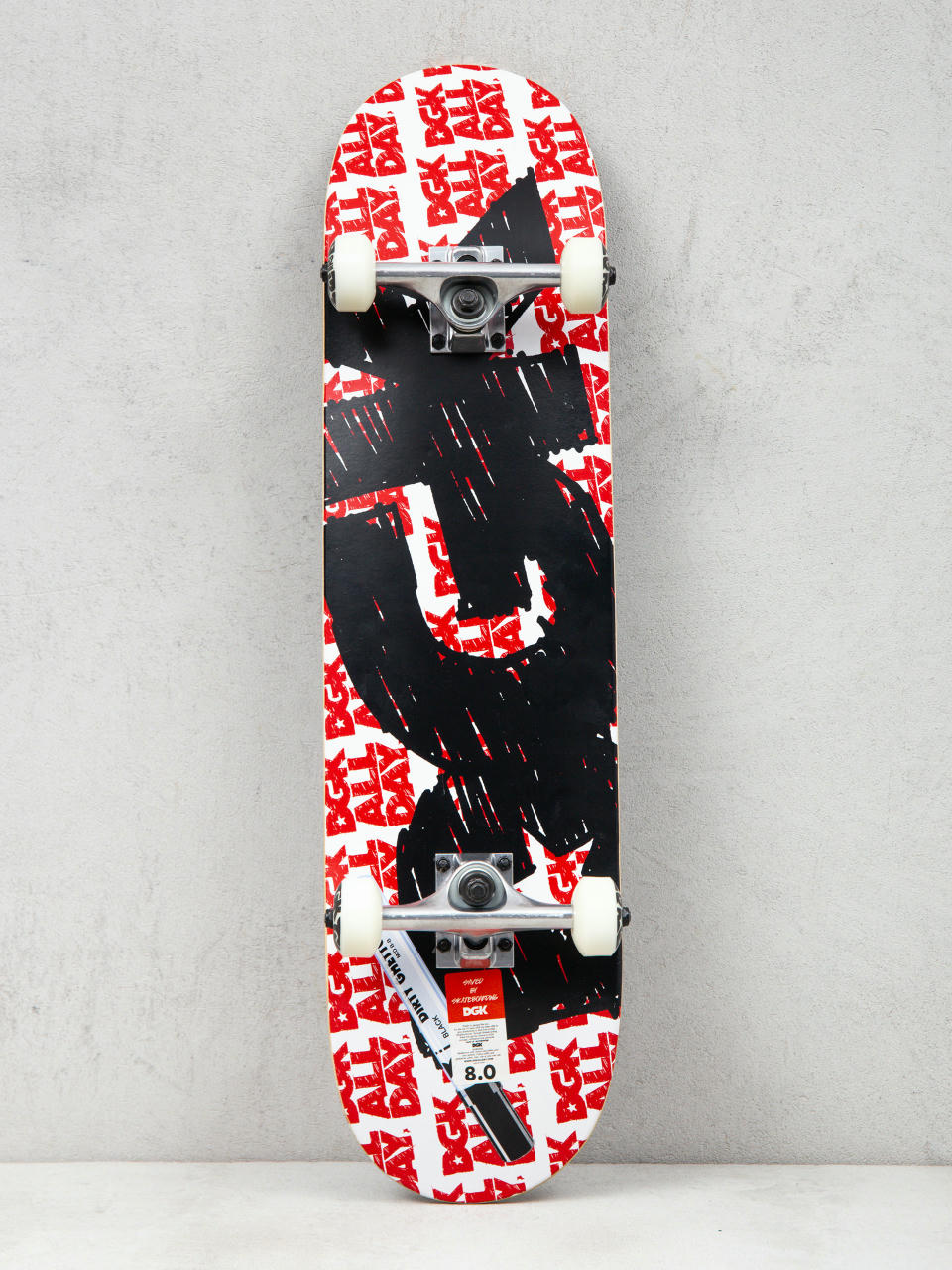 Скейтборд DGK Scribble (white/black/red)