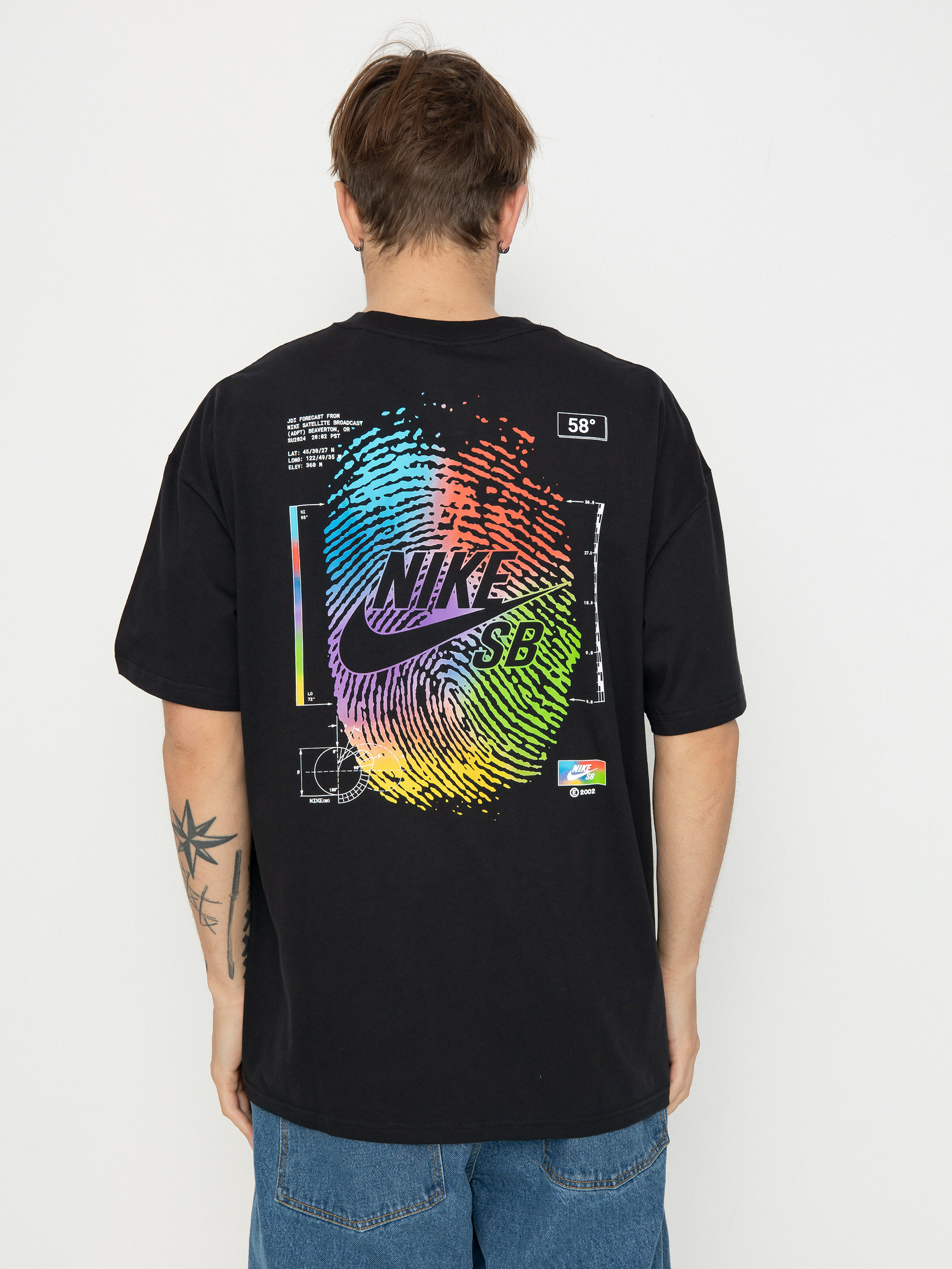 Тениска Nike SB Thumbprint - черен (black)