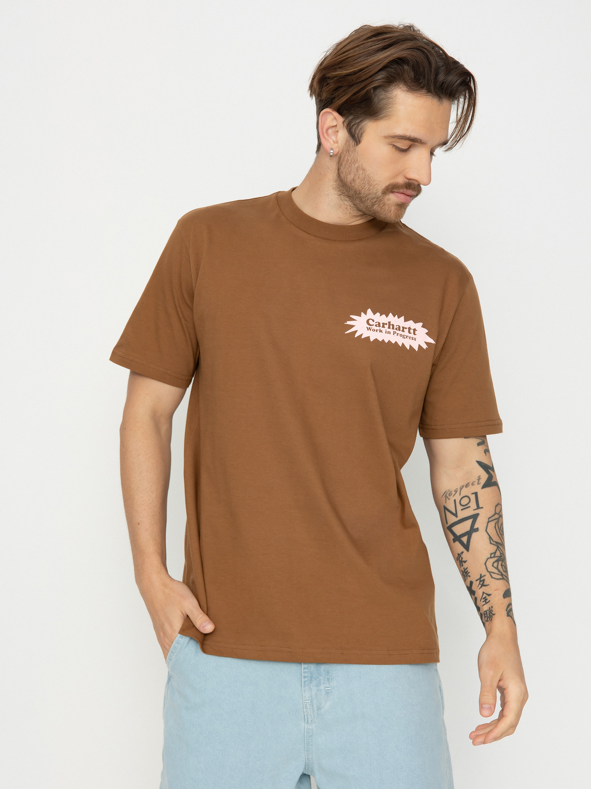 Тениска Carhartt WIP Bam (hamilton brown)