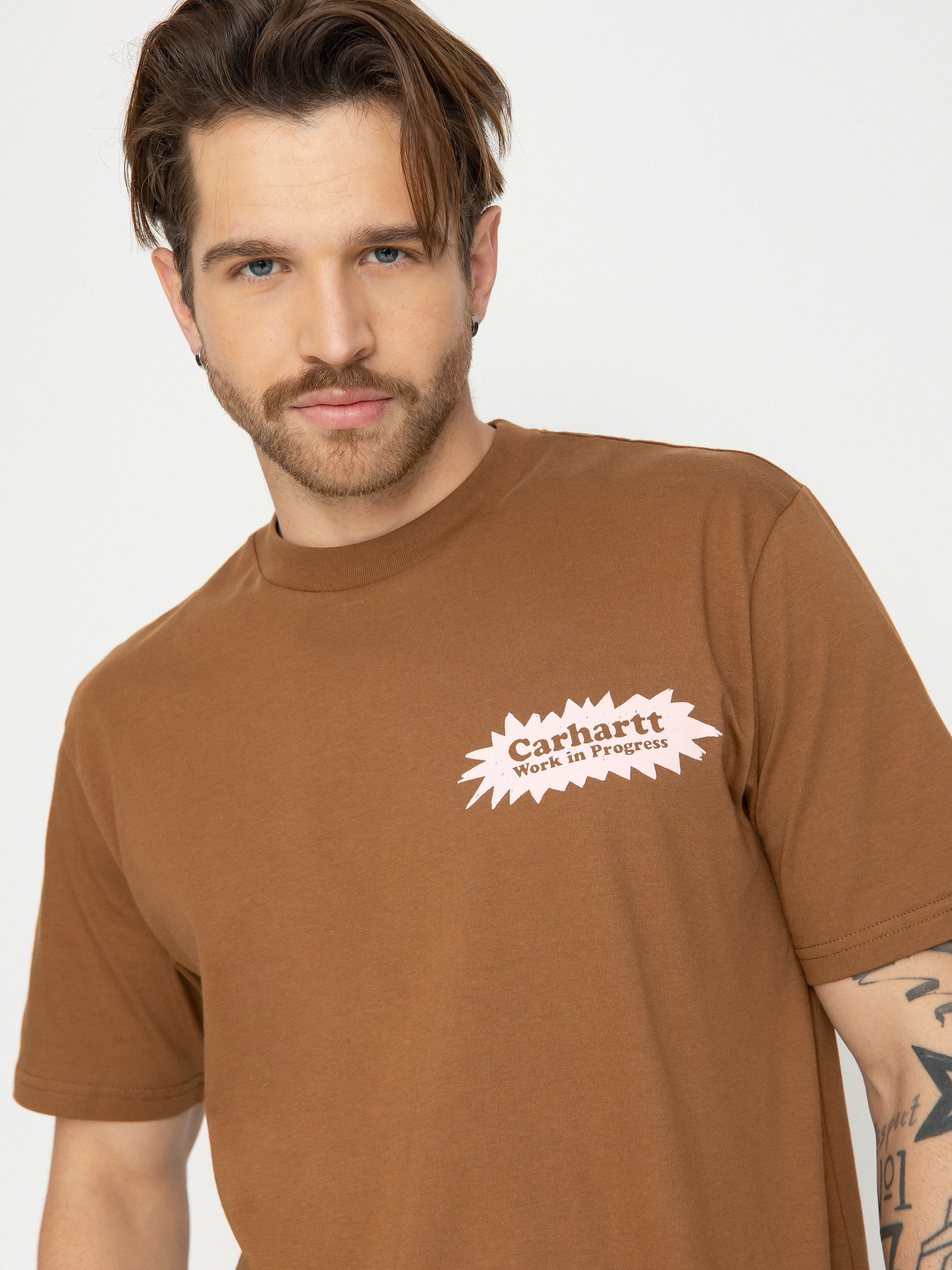 Тениска Carhartt WIP Bam (hamilton brown)