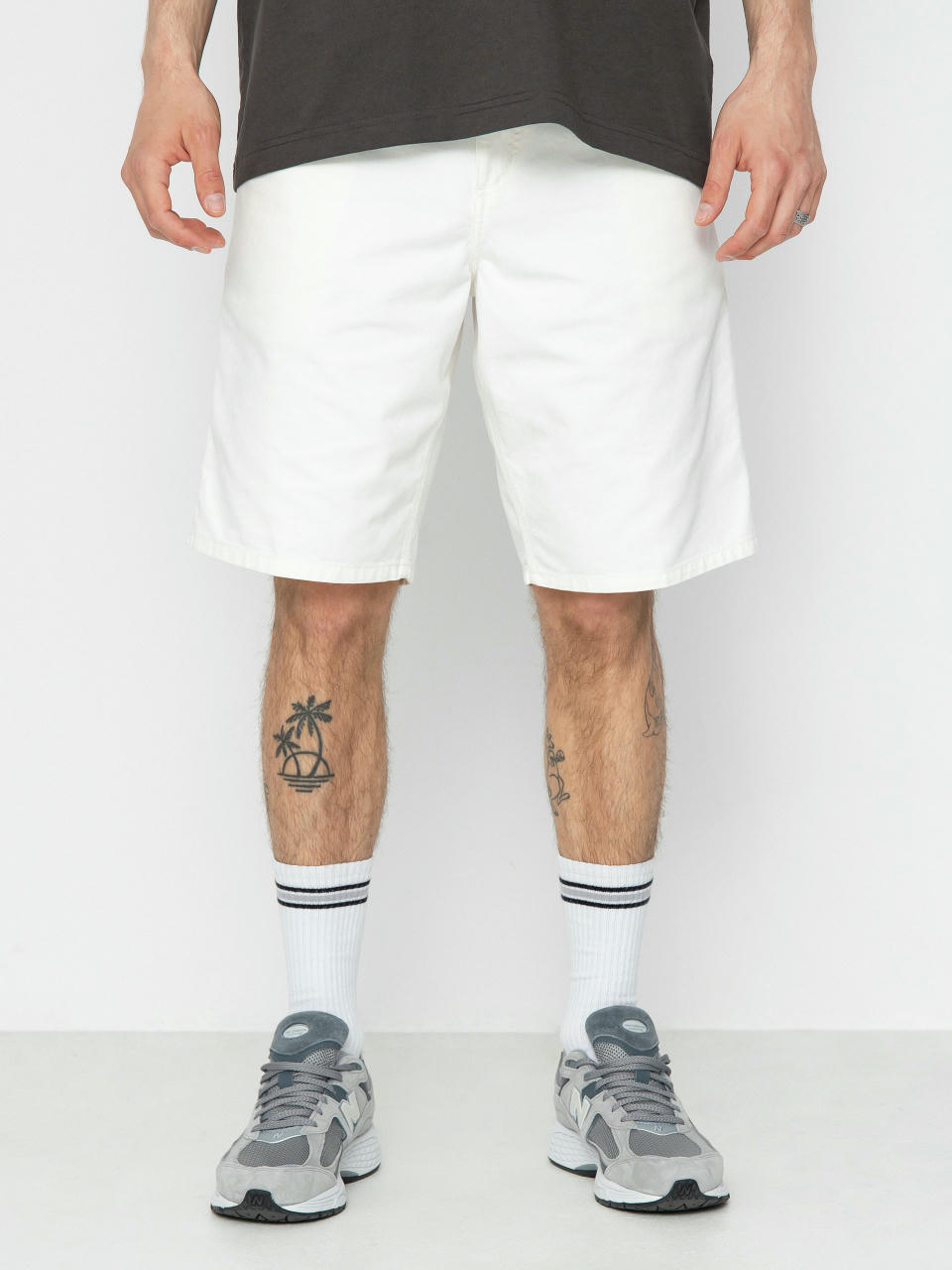 Къси панталони Carhartt WIP Single Knee (off-white)