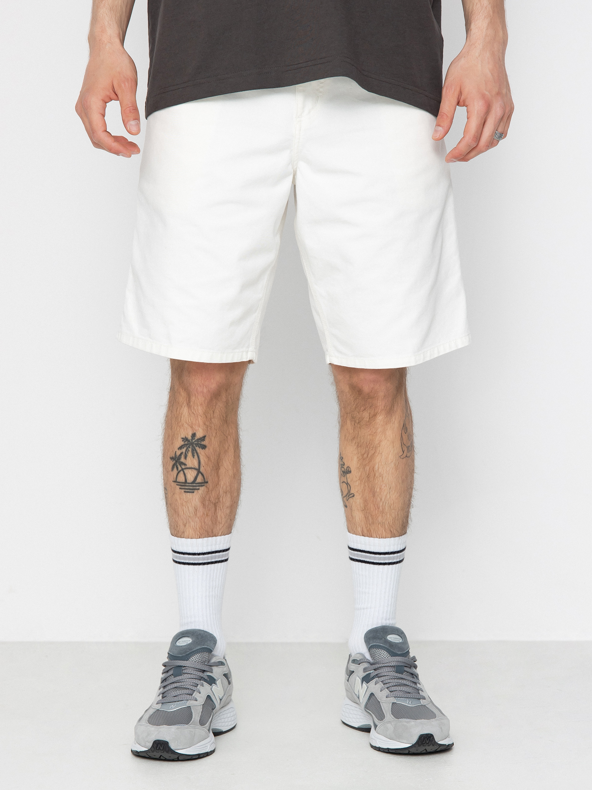 Къси панталони Carhartt WIP Single Knee (off-white)