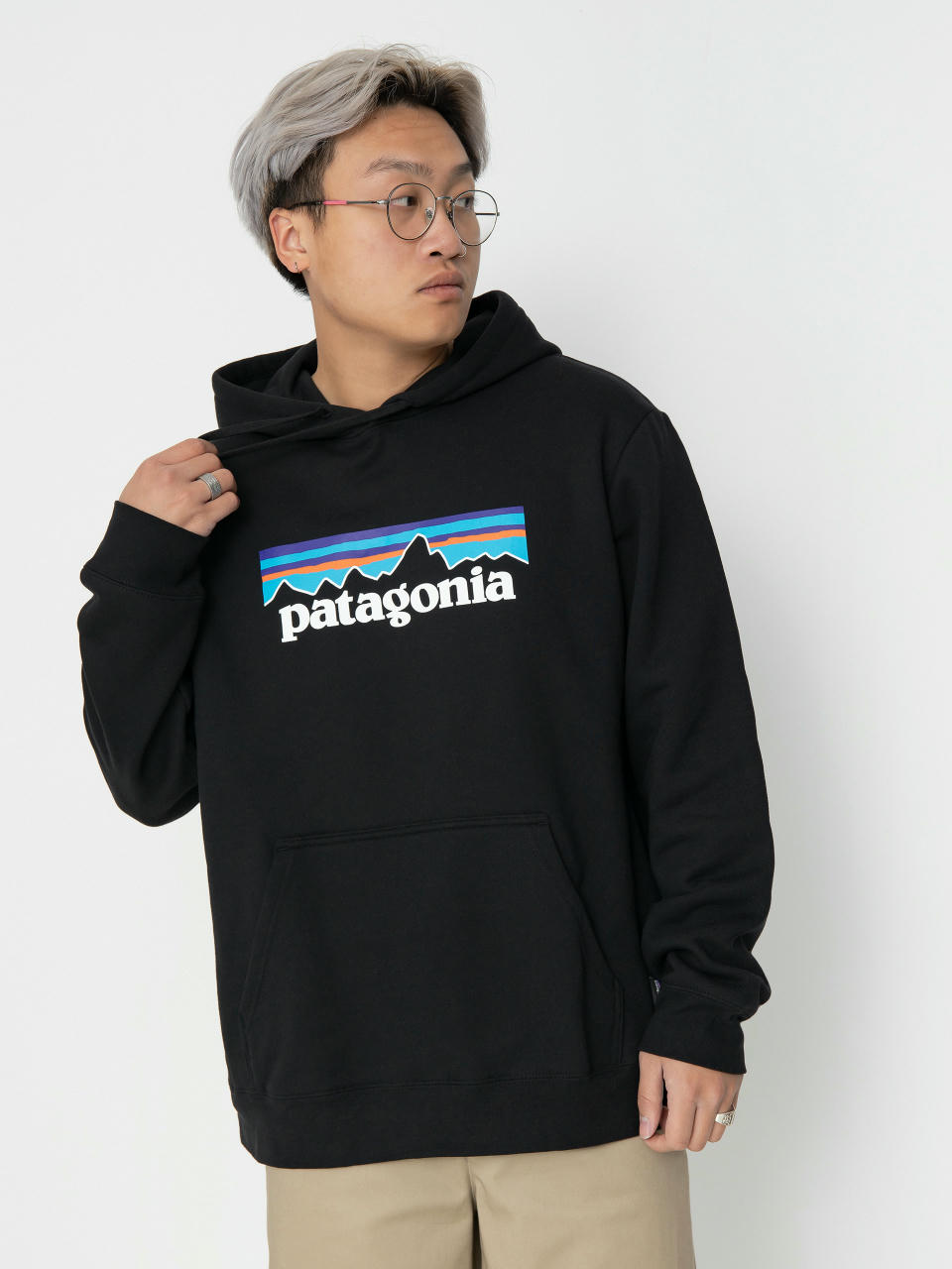 Суитшърт с качулка Patagonia P-6 Logo Uprisal HD (black)