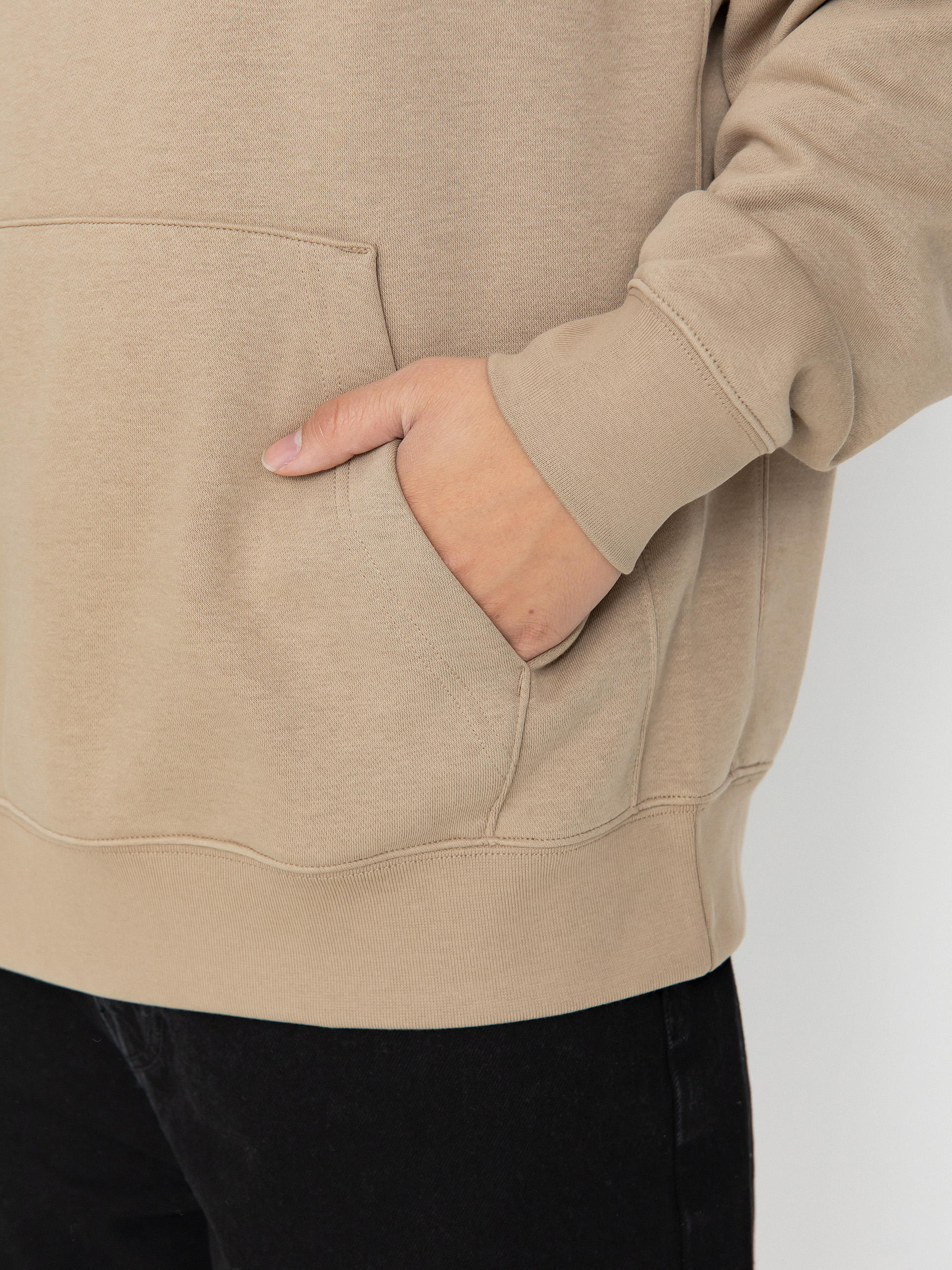 Суитшърт с качулка Nike SB Club HD (khaki/khaki/white)