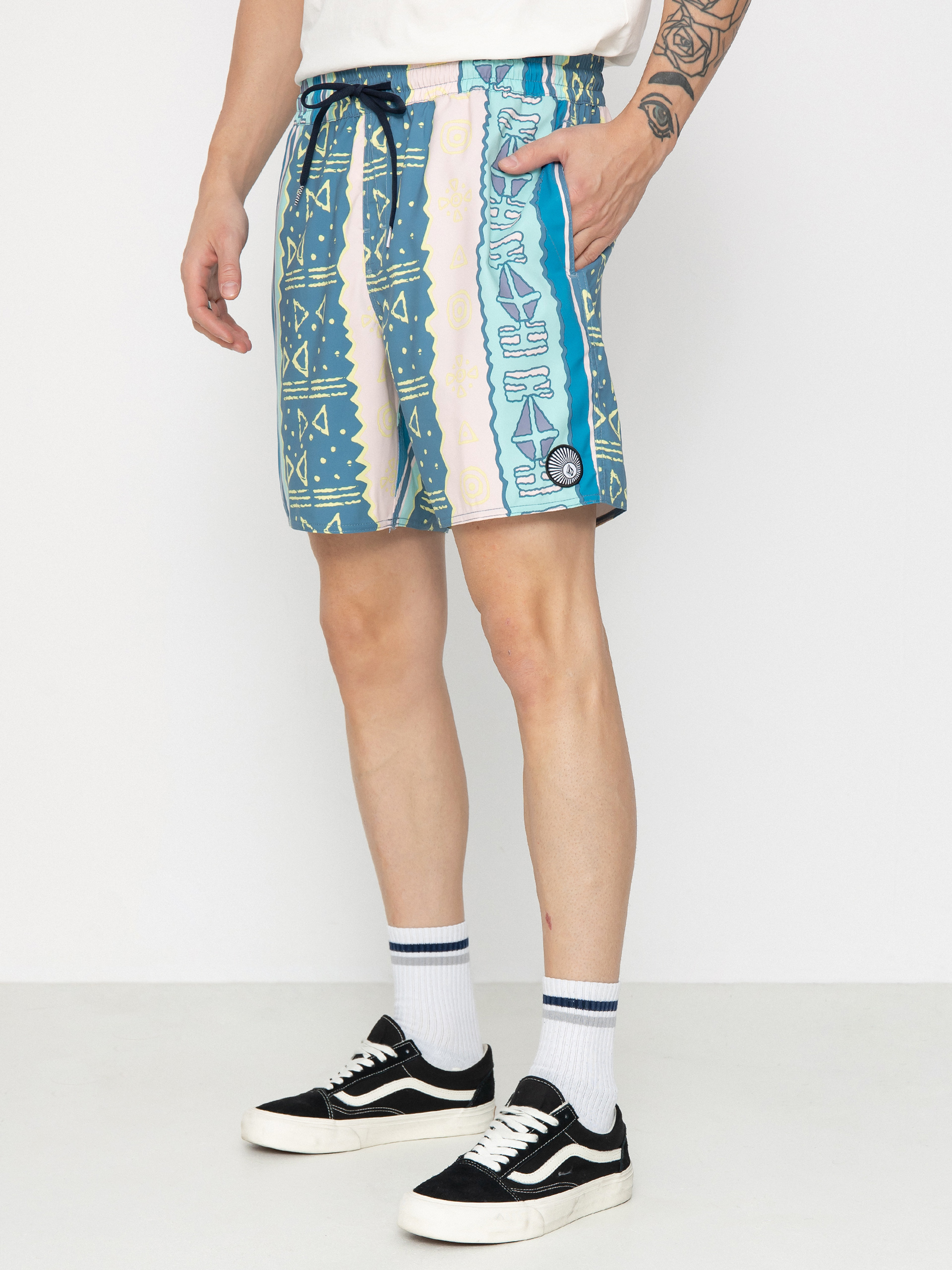 u041au044au0441u0438 u043fu0430u043du0442u0430u043bu043eu043du0438 Volcom Lido Print 17 (crete blue)