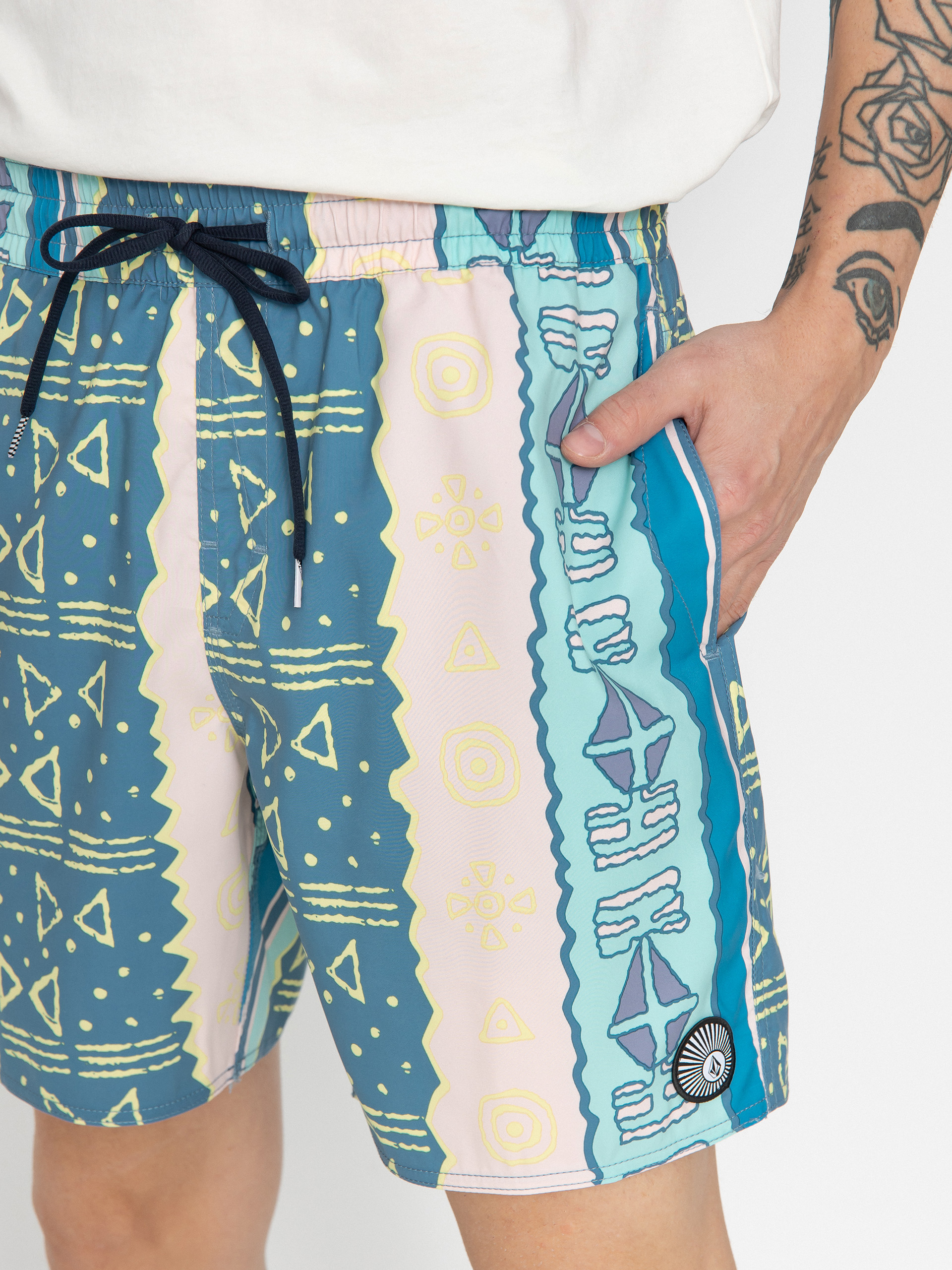 Къси панталони Volcom Lido Print 17 (crete blue)
