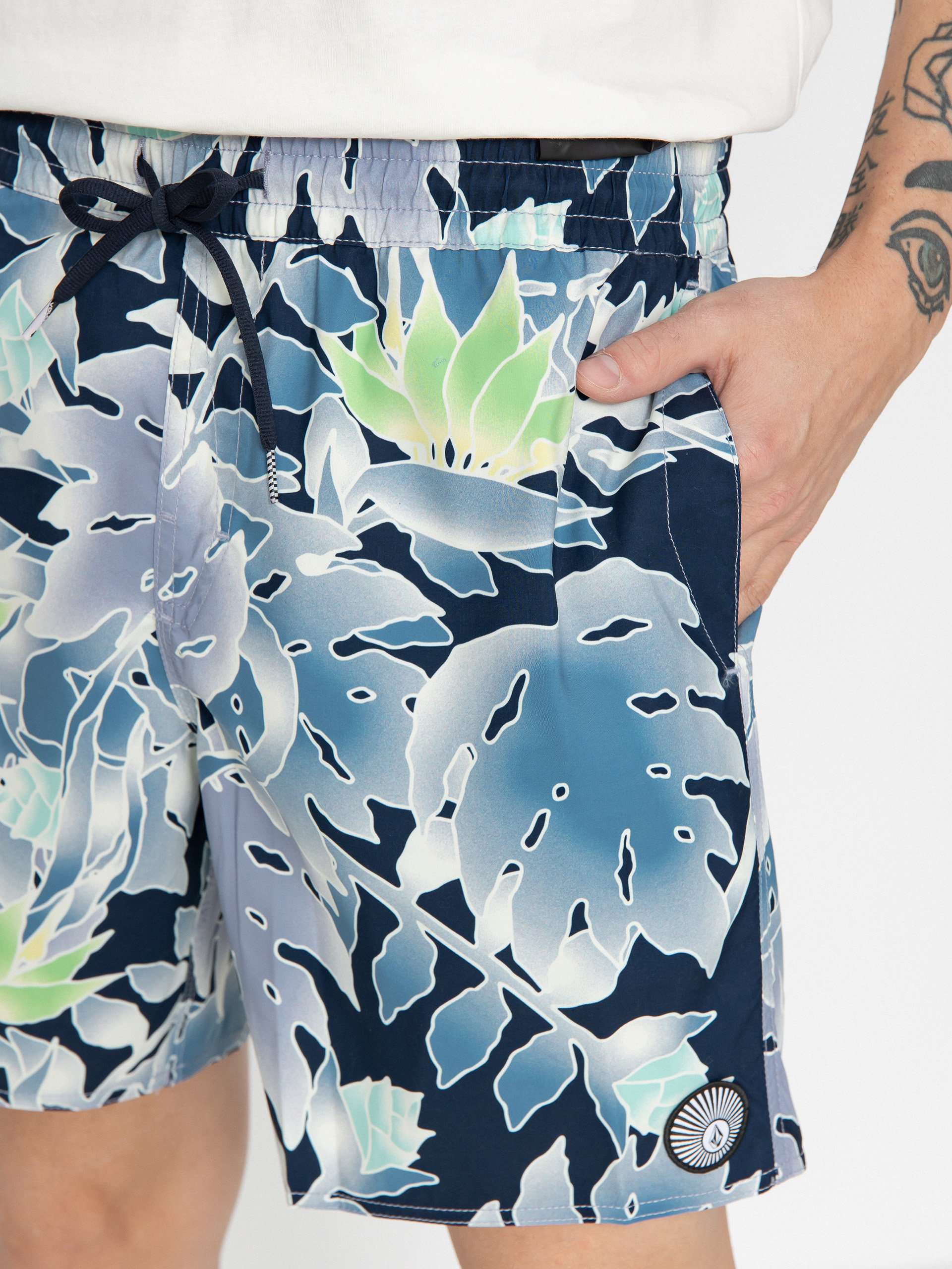 Къси панталони Volcom Lido Print 17 (navy)