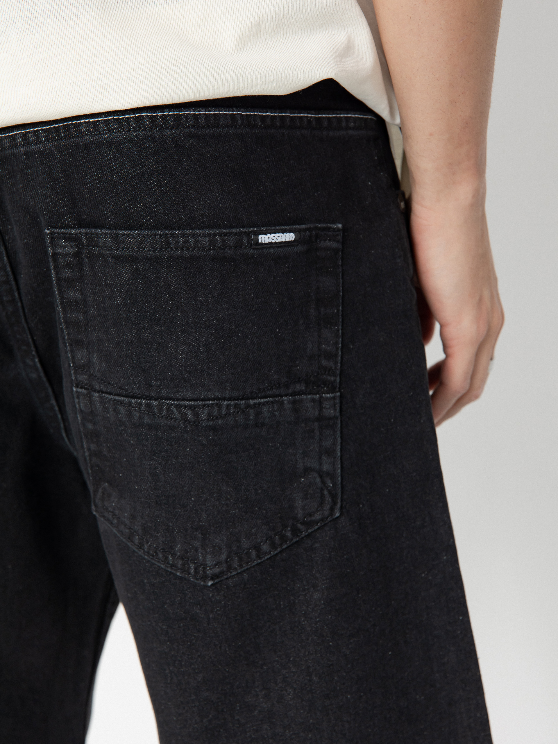 Къси панталони MassDnm Jeans Slang (black washed)