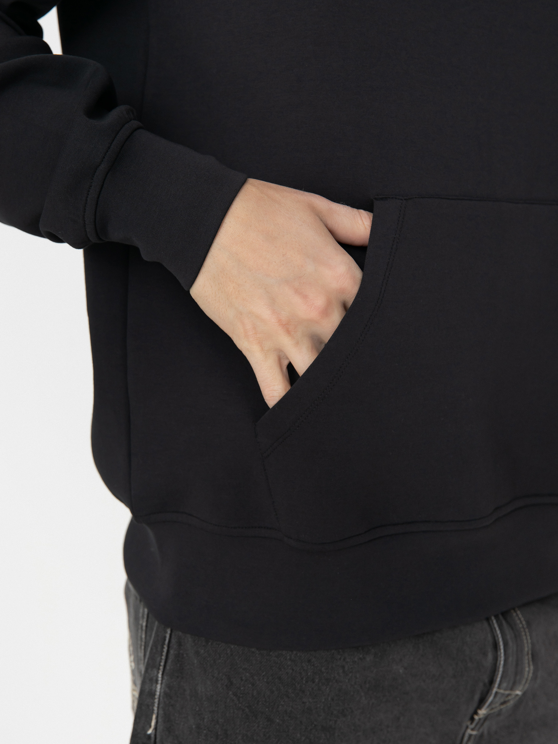 Суитшърт с качулка Prosto Logy HD (black)