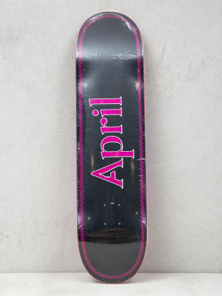 Дъска April Skateboards Logo (pink/black)