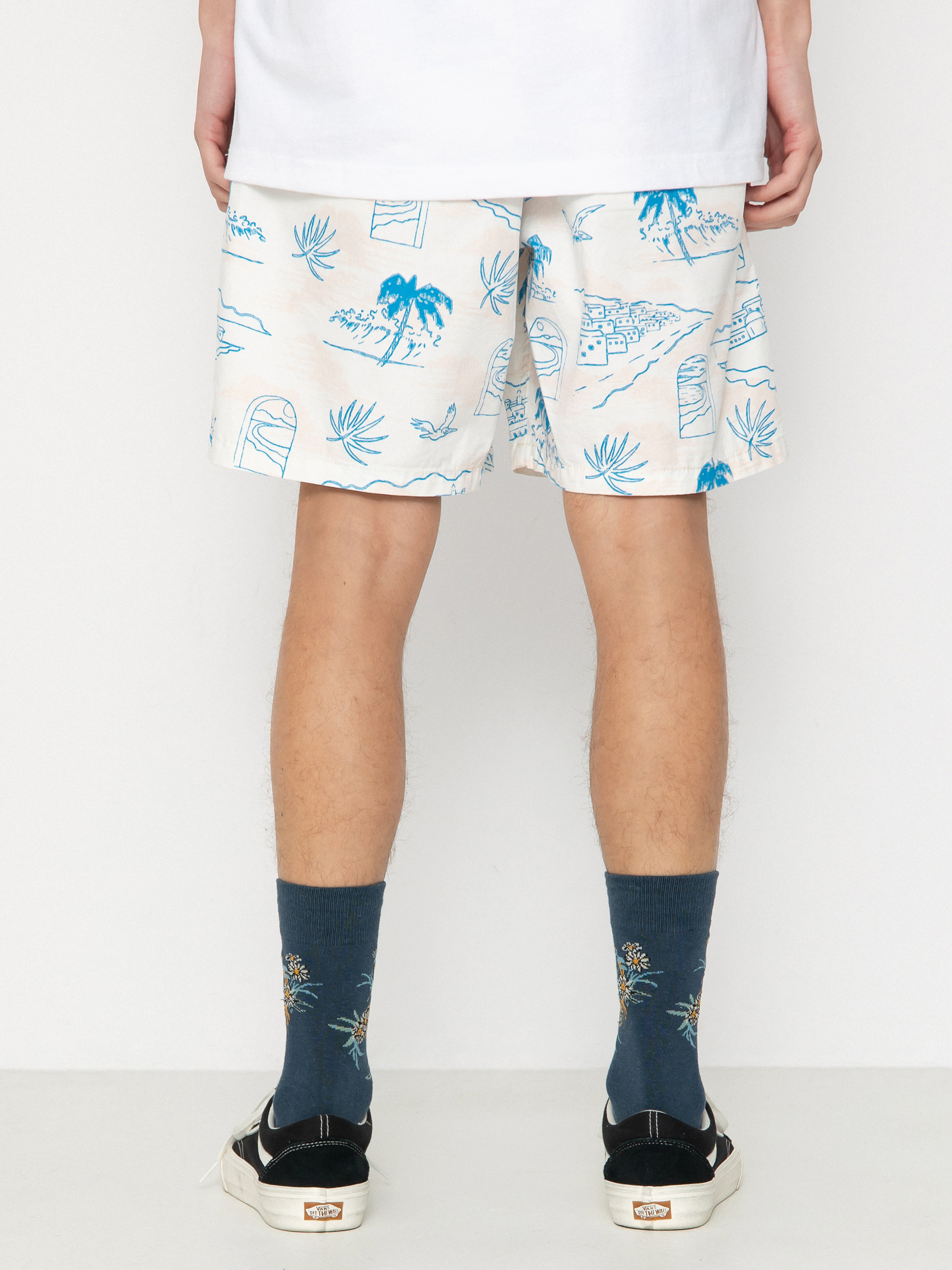 Къси панталони Vans Range Relaxed Elastic (marshmallow/malibu blue)