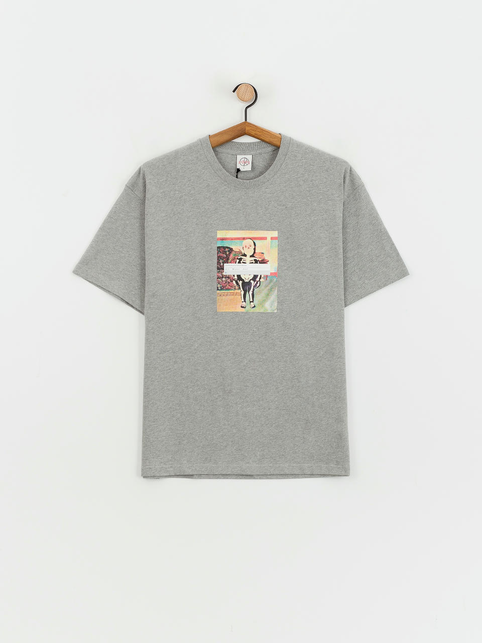 Тениска Polar Skate Skeleton Kid (heather grey)