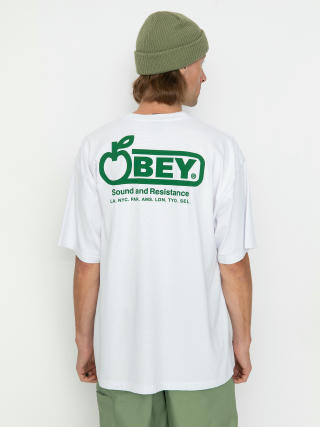 Тениска OBEY Sound & Resistance (white)