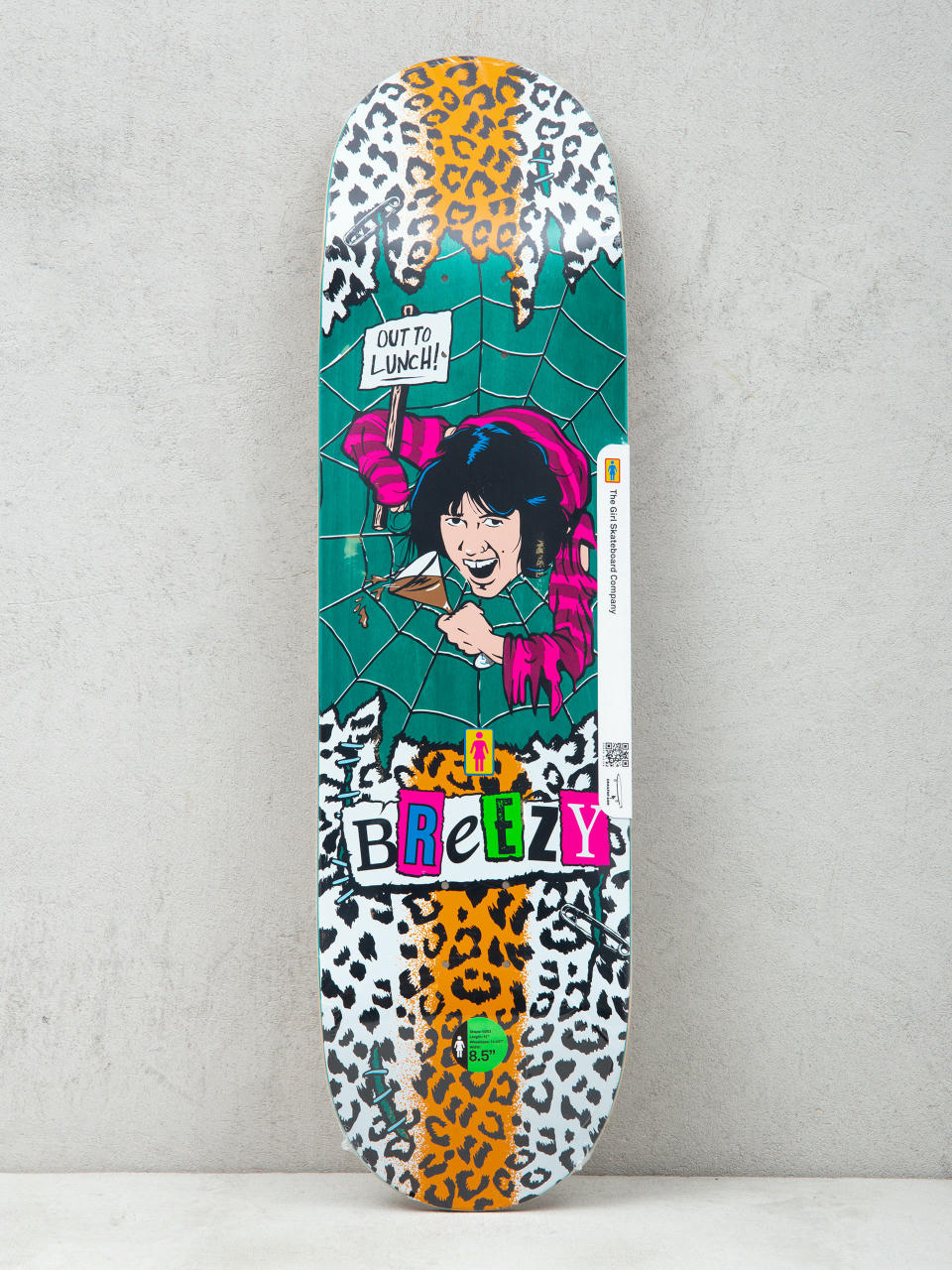 Дъска Girl Skateboard Geering Out To Lunch (green)