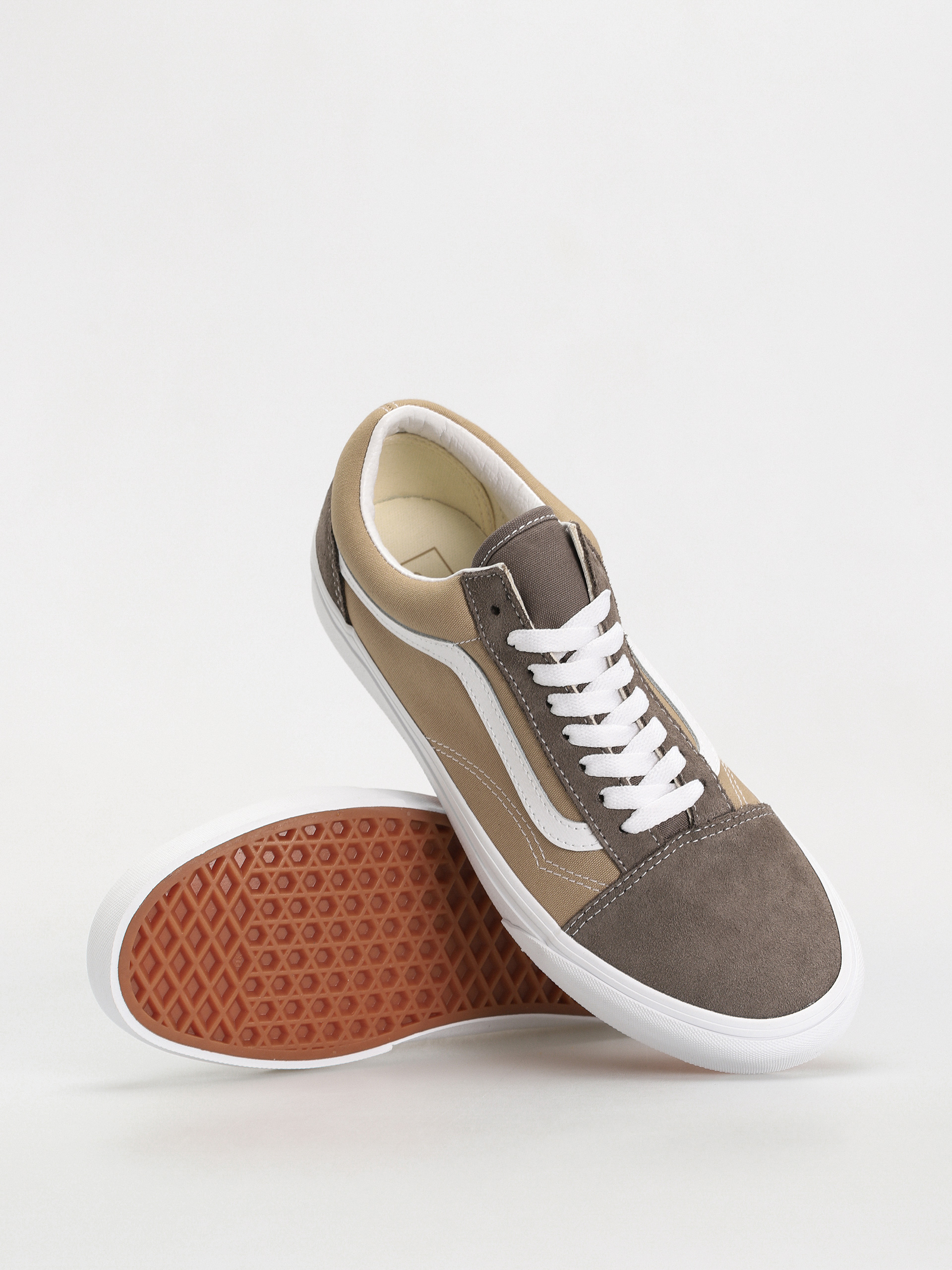 Обувки Vans Old Skool (canvas/suede block brown)