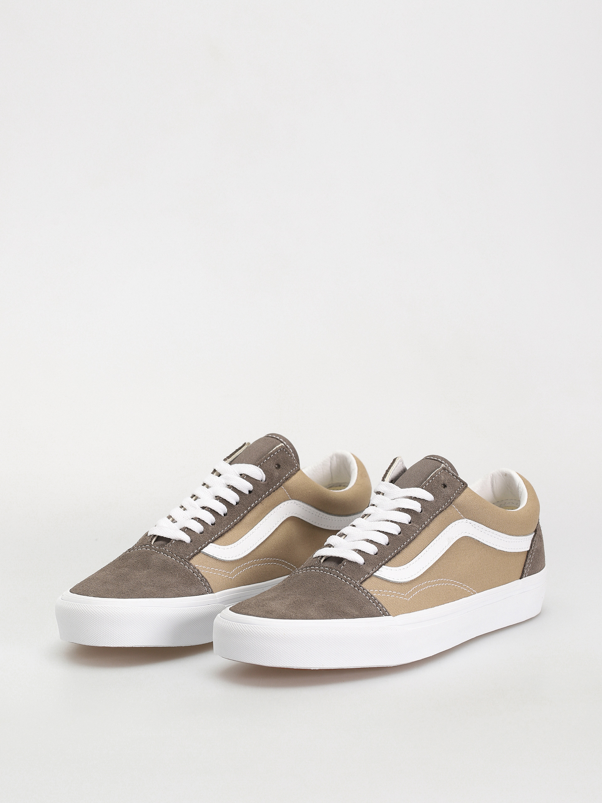 Обувки Vans Old Skool (canvas/suede block brown)