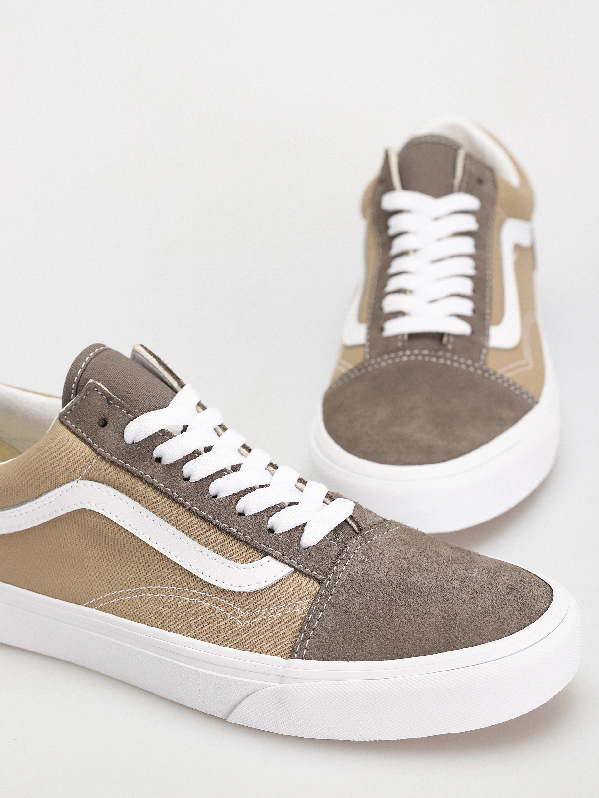 Обувки Vans Old Skool (canvas/suede block brown)