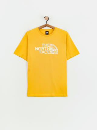 Тениска The North Face Woodcut Dome (yellow silt)