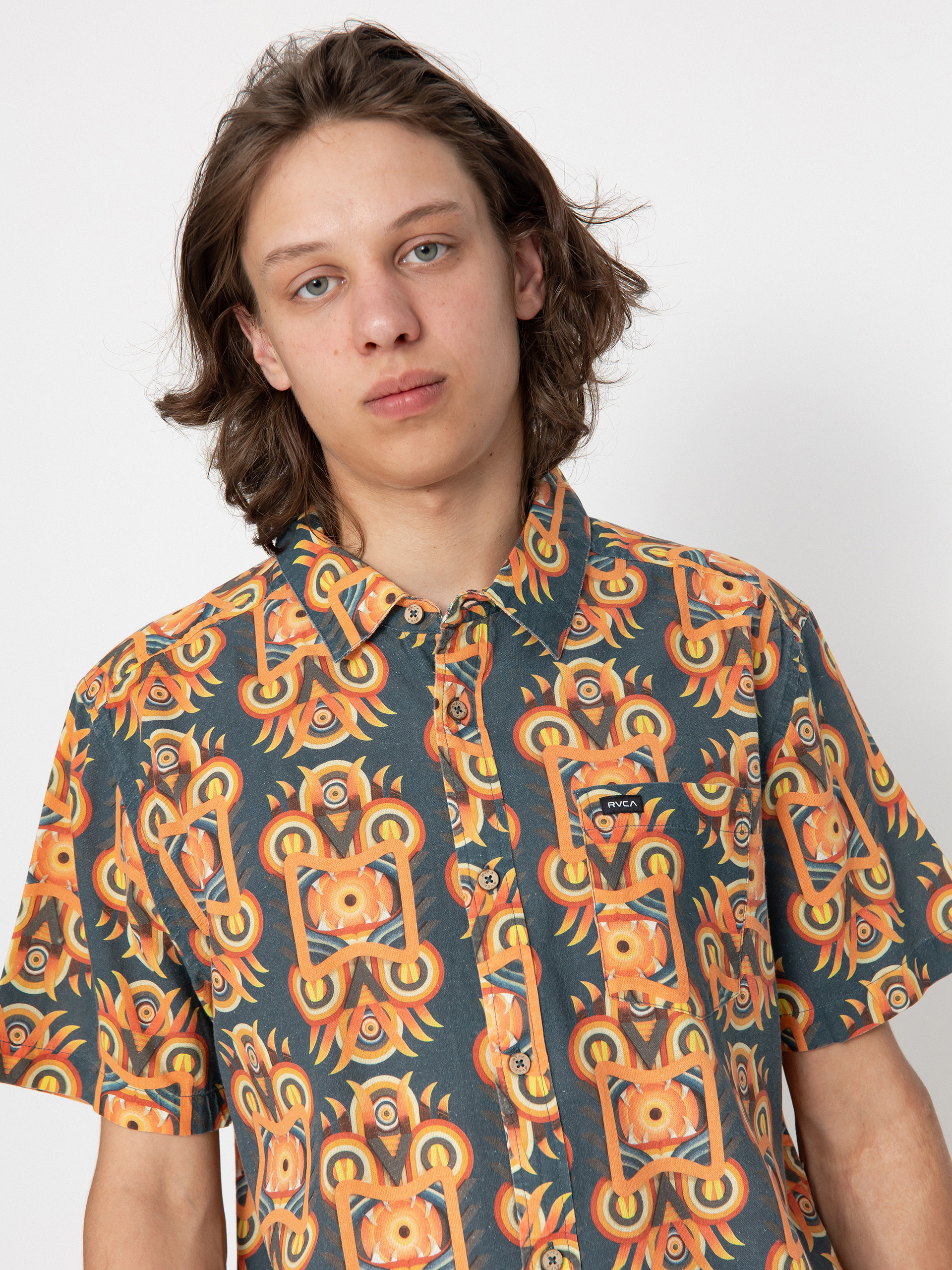 Риза RVCA Redondo (duck blue)