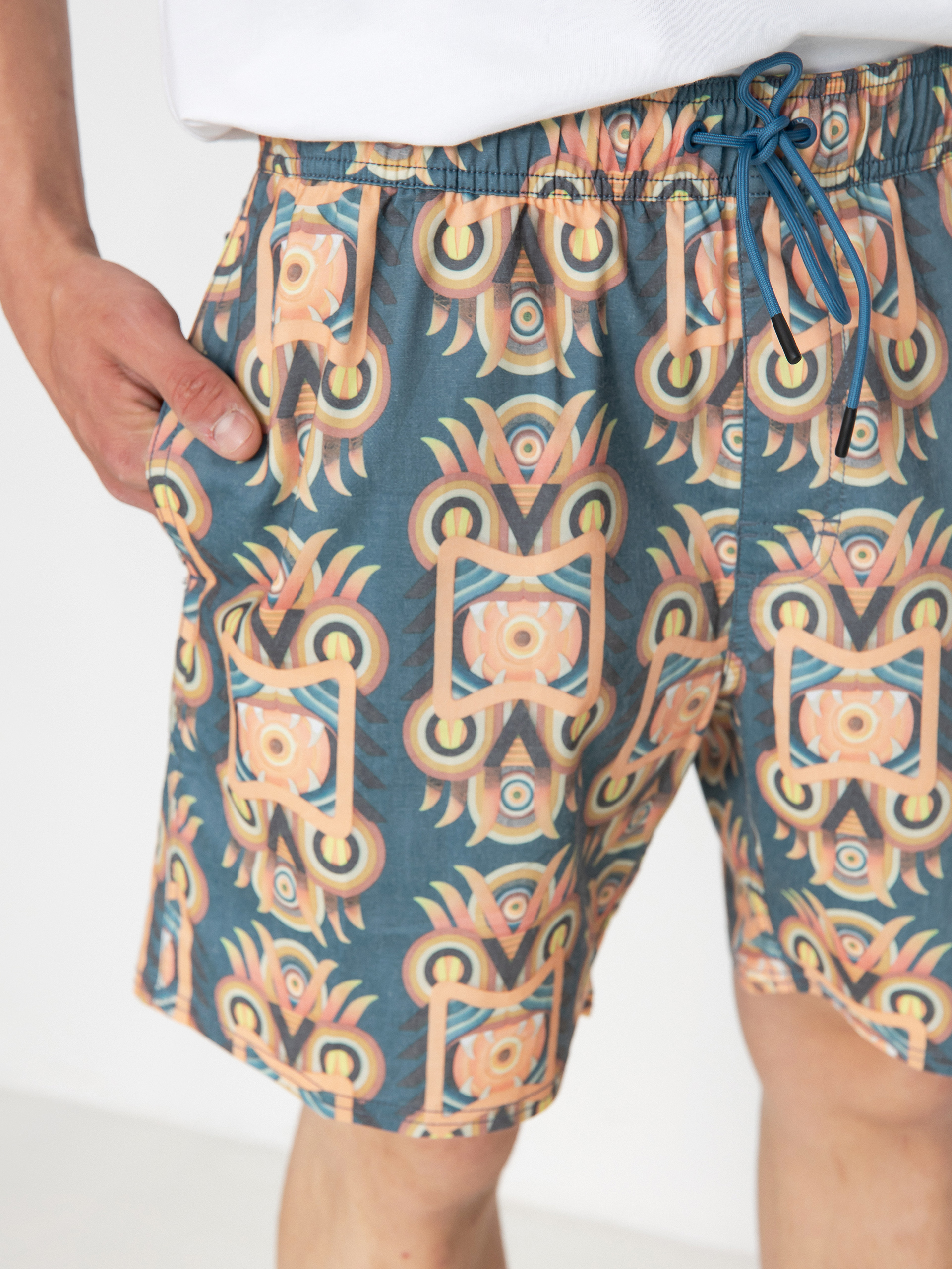 Плажни къси панталони RVCA Redondo Elastic (cool blue)