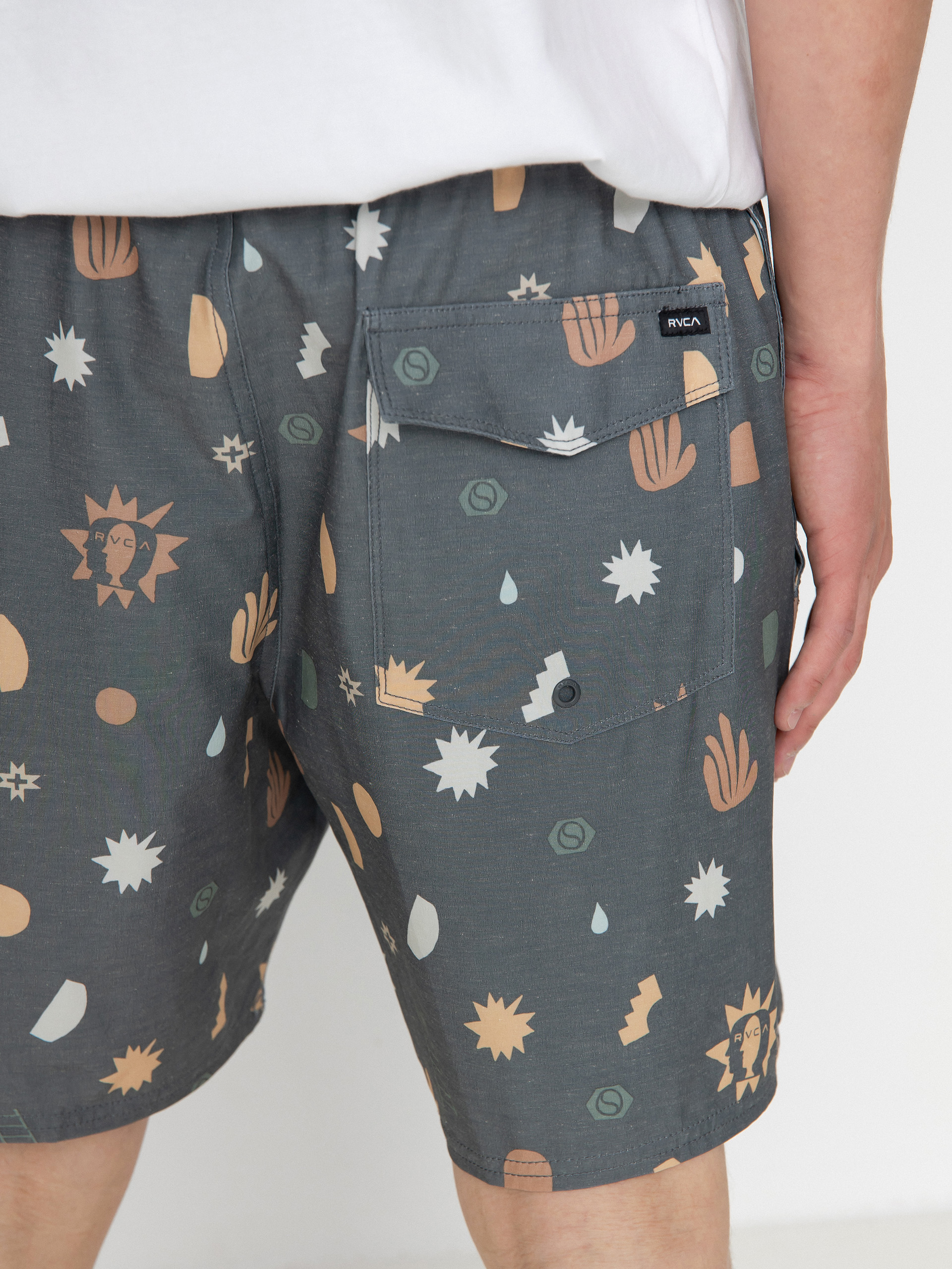 Плажни къси панталони RVCA Atlas Elastic (pirate black)