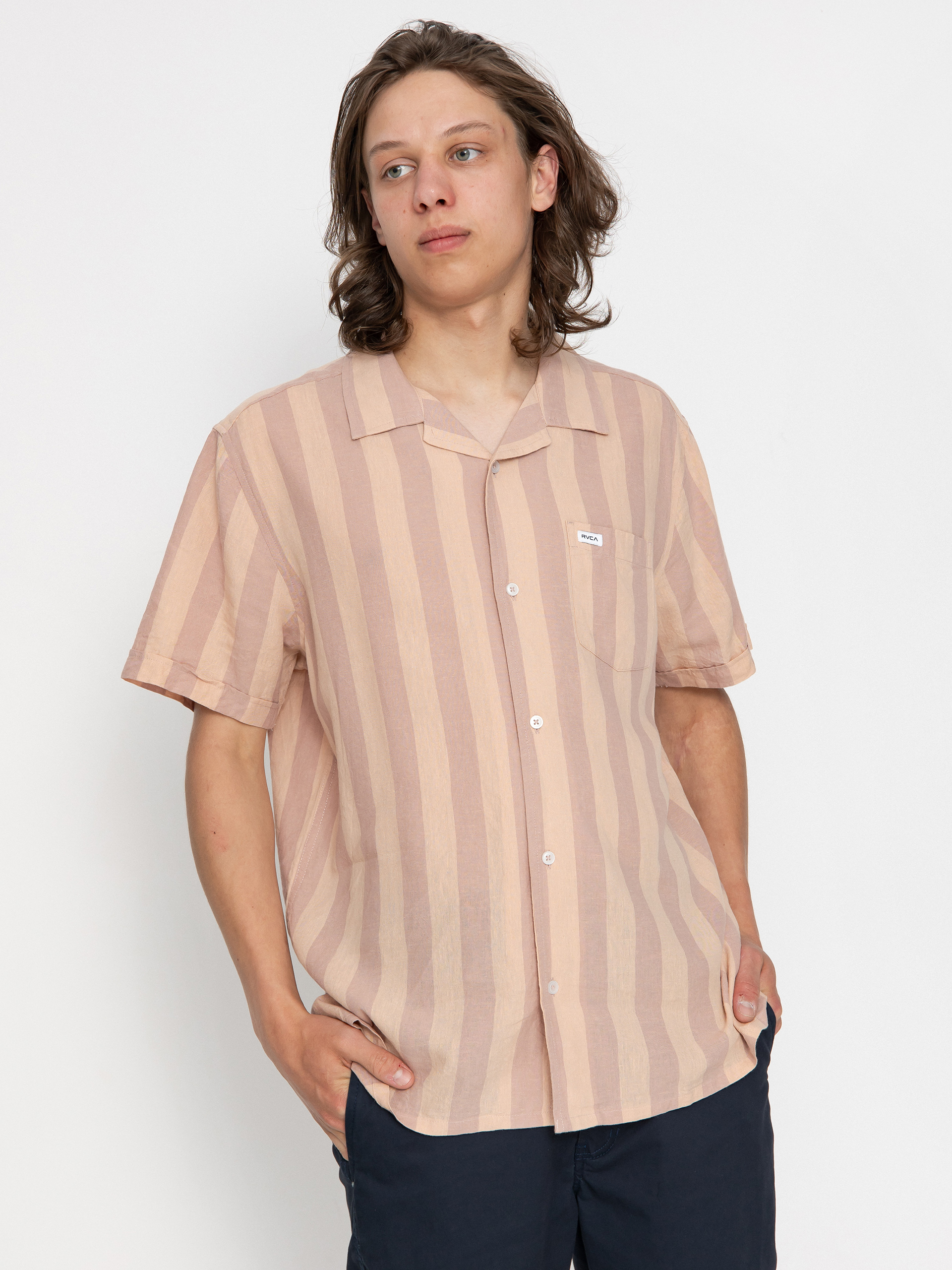 Риза RVCA Love Stripe (palomino grey)