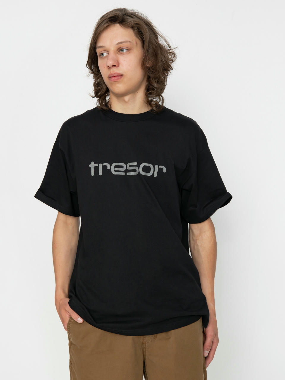 Тениска Carhartt WIP X TRESOR Techno Alliance (black/dark grey reflective)