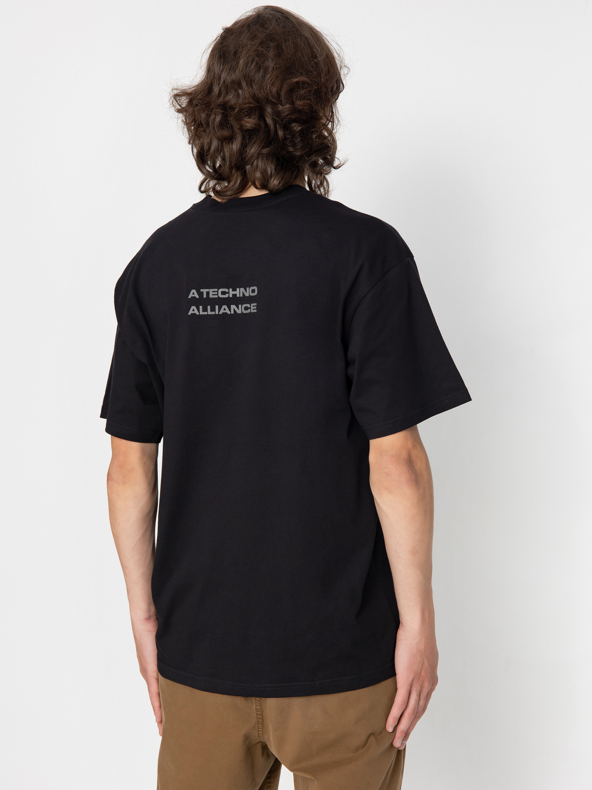 Тениска Carhartt WIP X TRESOR Techno Alliance (black/dark grey reflective)
