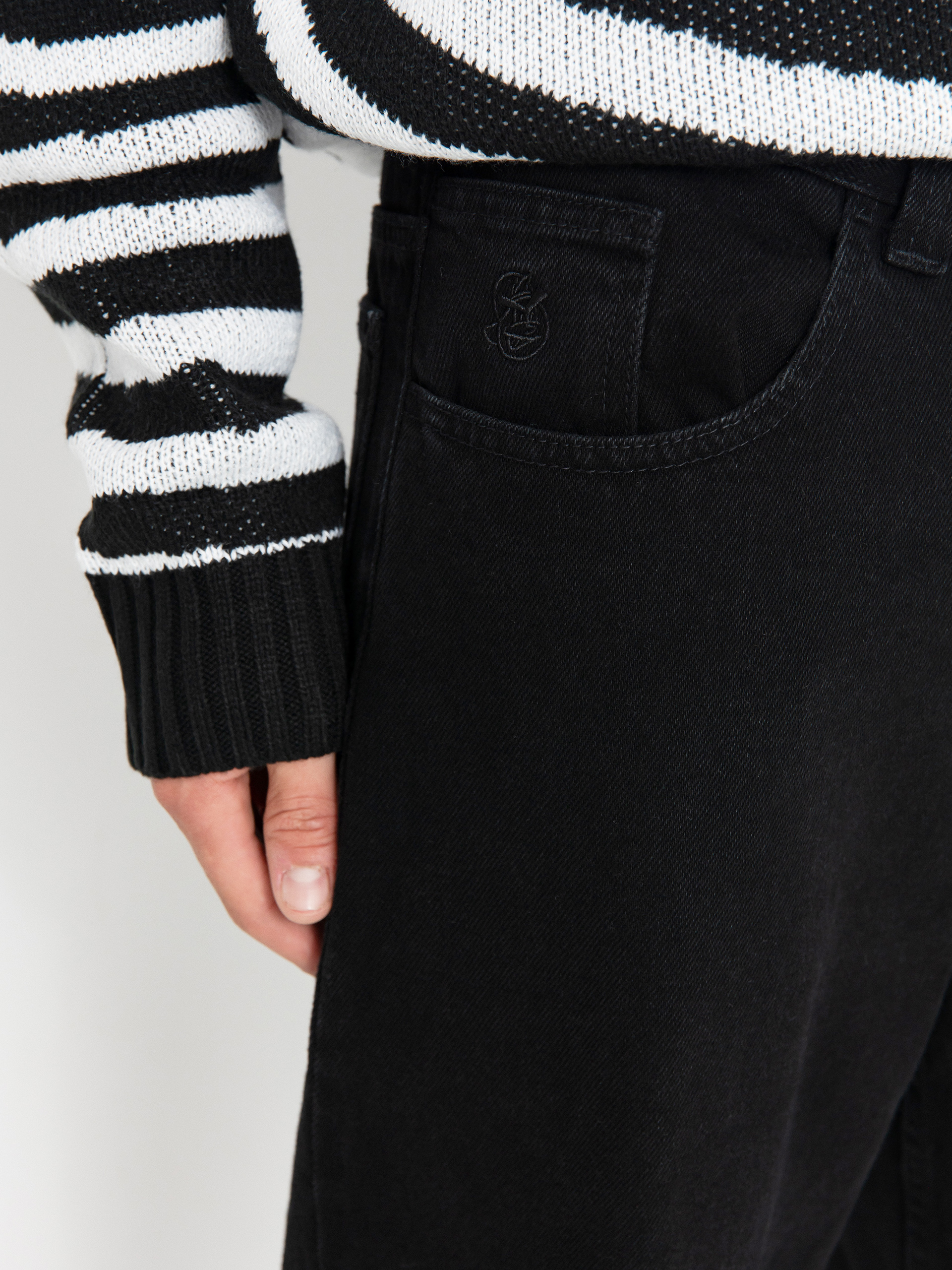 Панталони Polar Skate 93! Denim (pitch black)