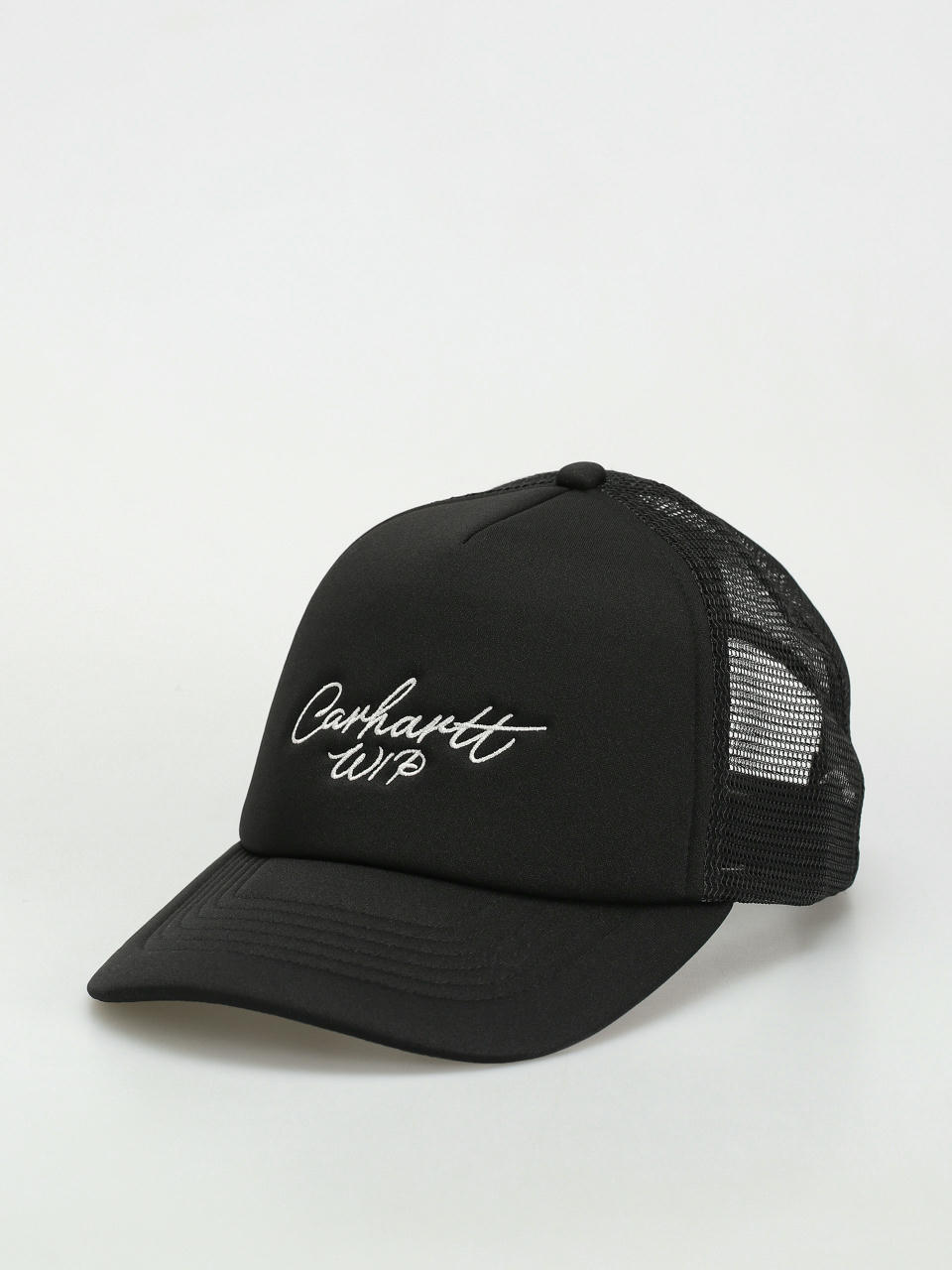 Шапка с козирка Carhartt WIP Signature Trucker (black/white)